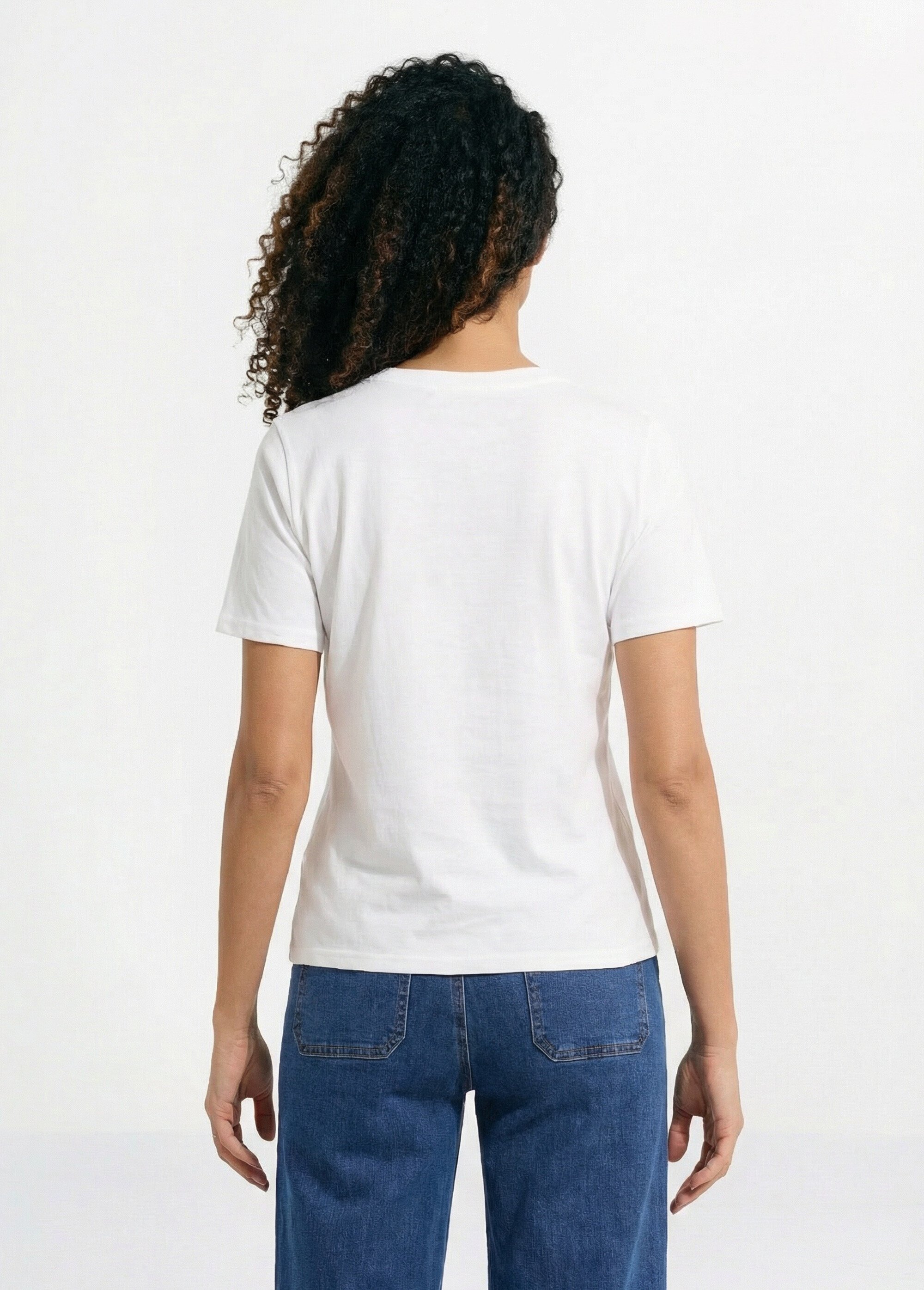 T-shirt coton inscription Dolce Vita
