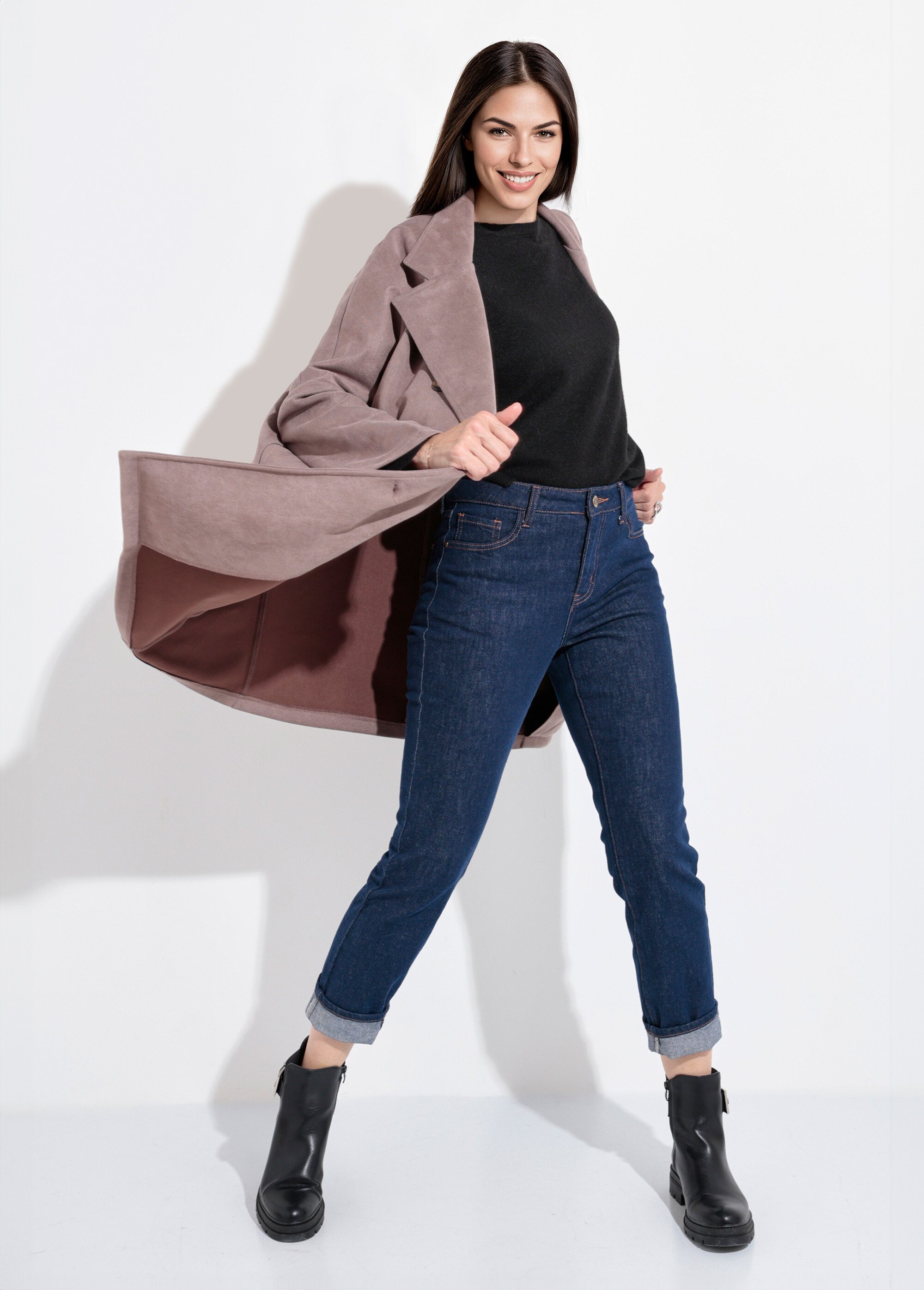 Trench souple long double boutonnage Femme Marron SJ-VELLON MV1