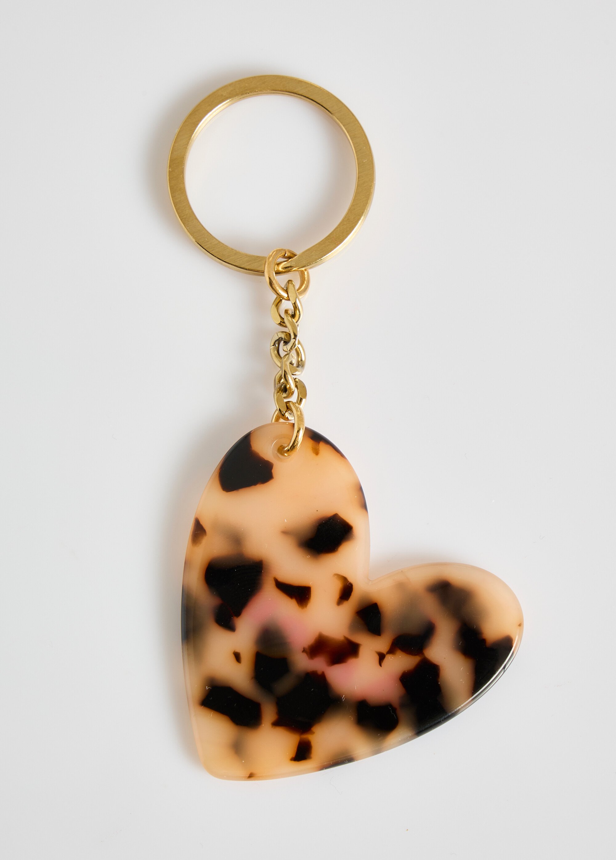 Porte-clé fantaisie résine forme coeur