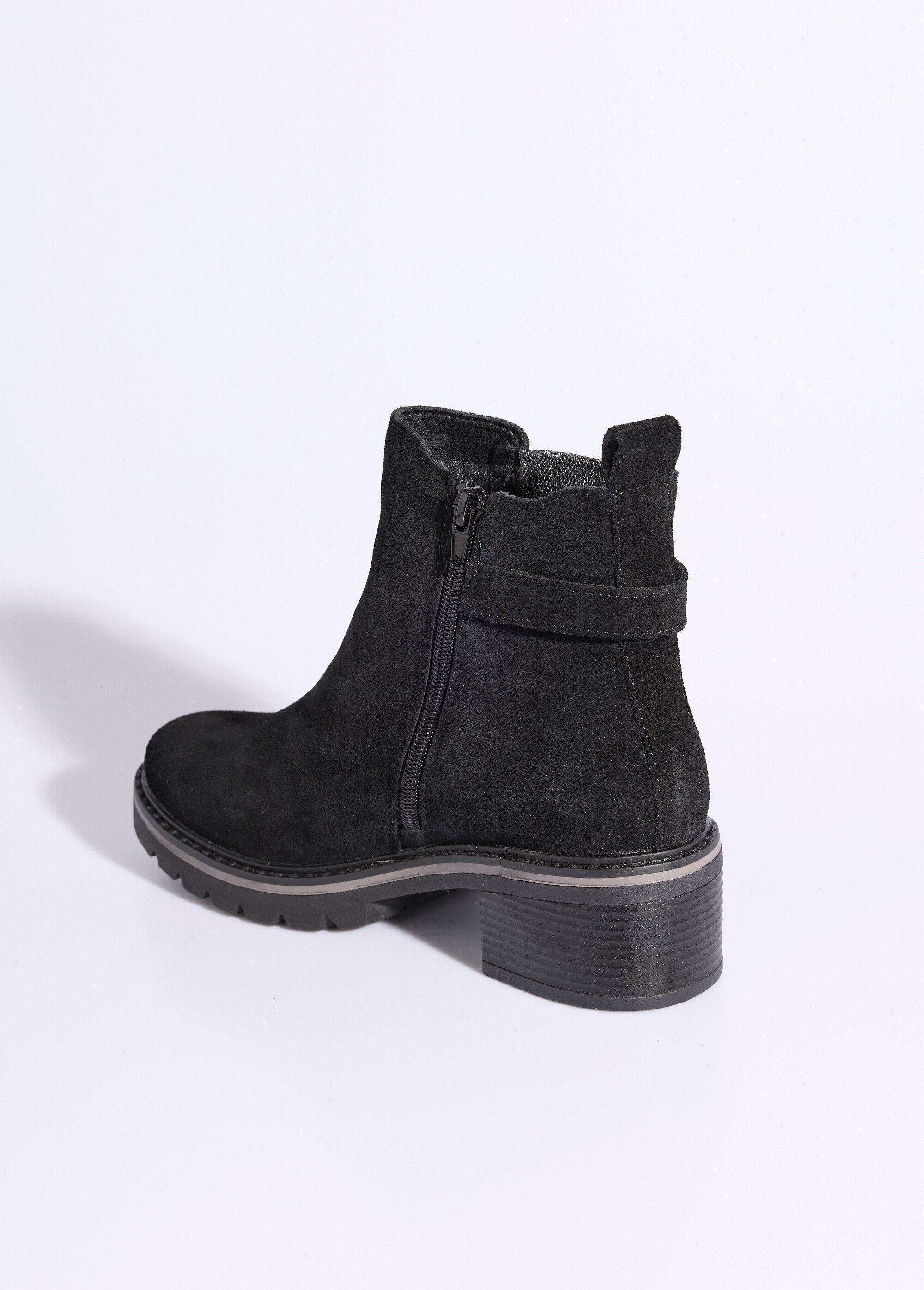 Boots cuir inspiration camarguaises Femme Noir JPAL-1316 DO1
