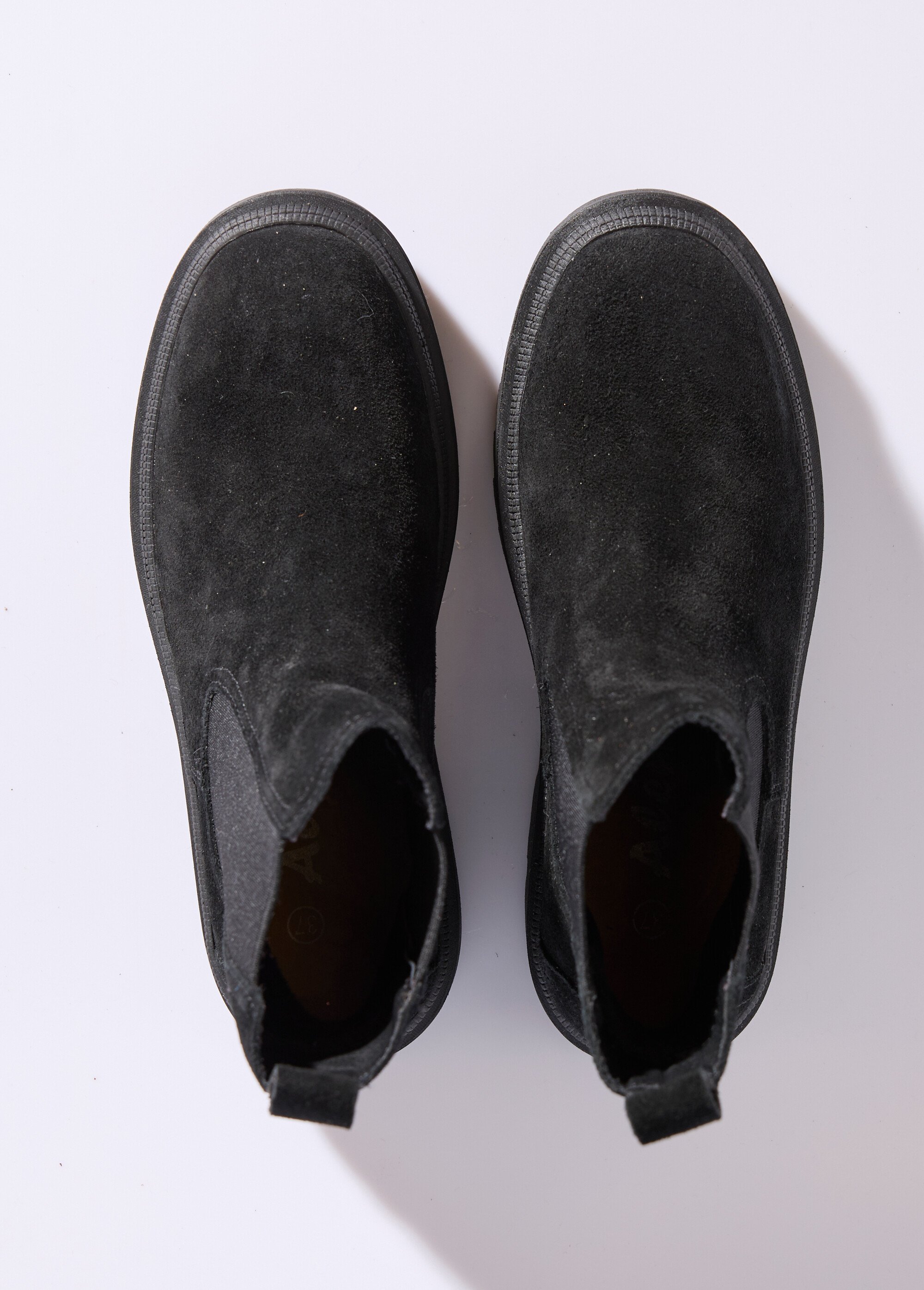 Boots cuir inspiration camarguaises Femme Noir JPAL-1316 OV1
