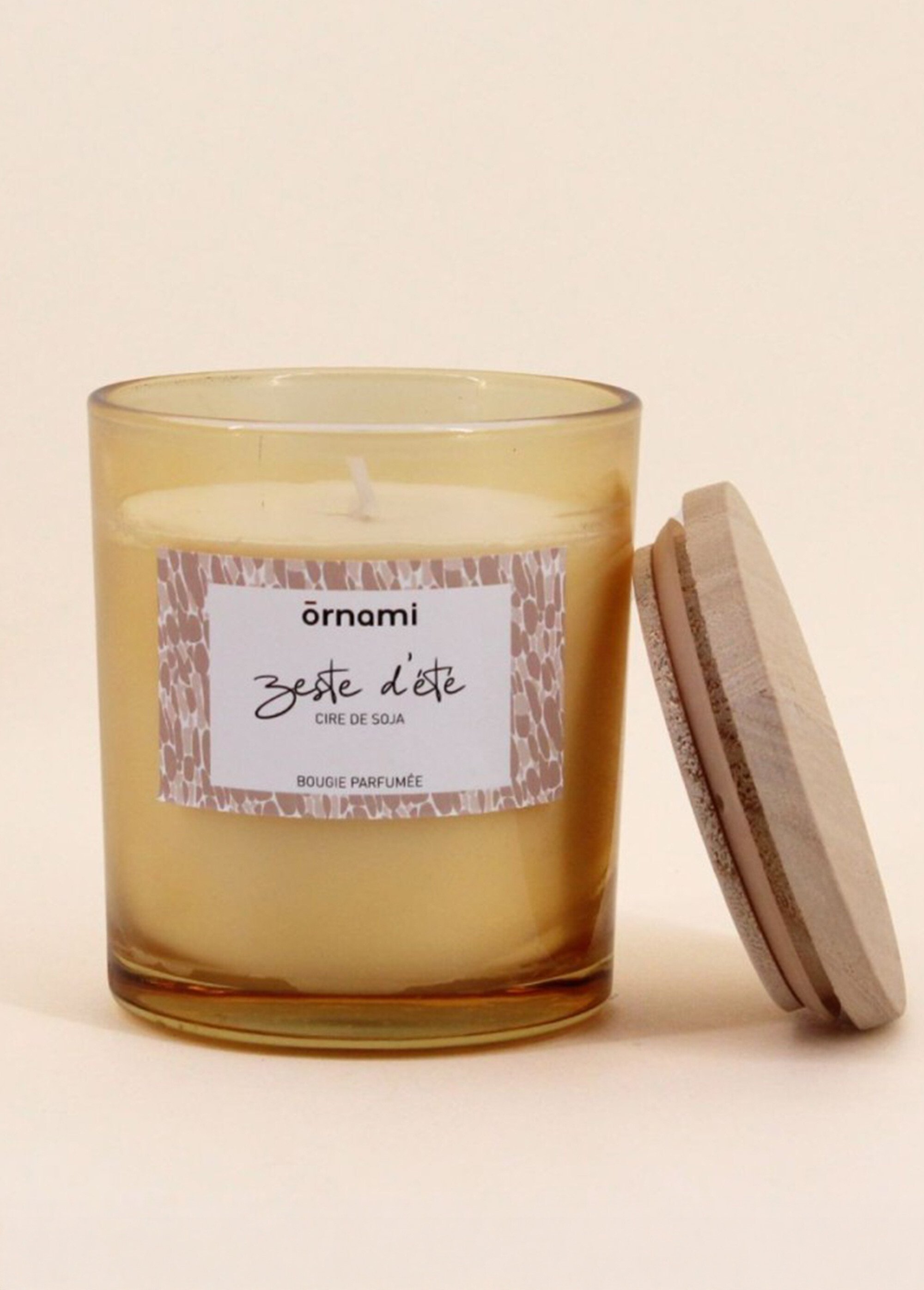 Bougie parfumée pot verre + couvercle