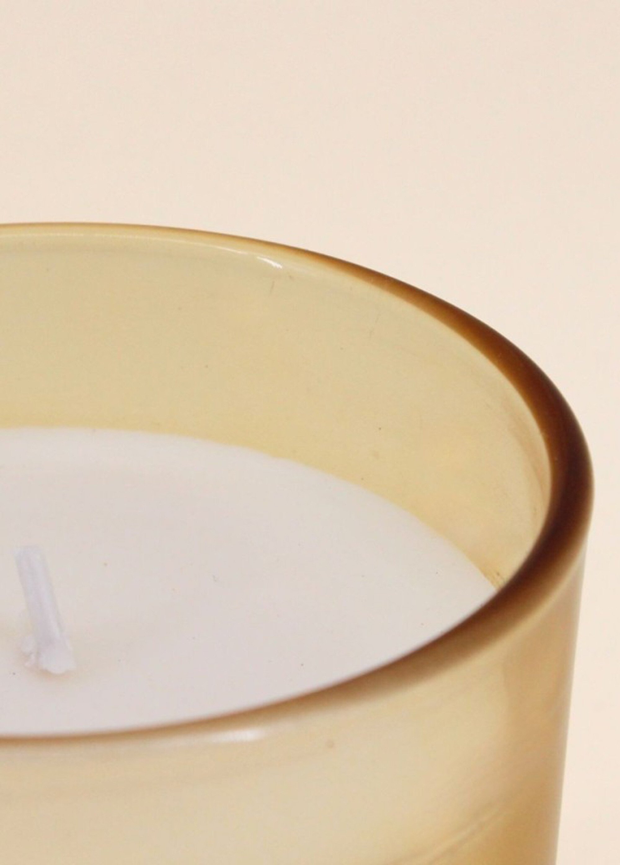 Bougie parfumée pot verre + couvercle Jaune NOR-27604 DE2