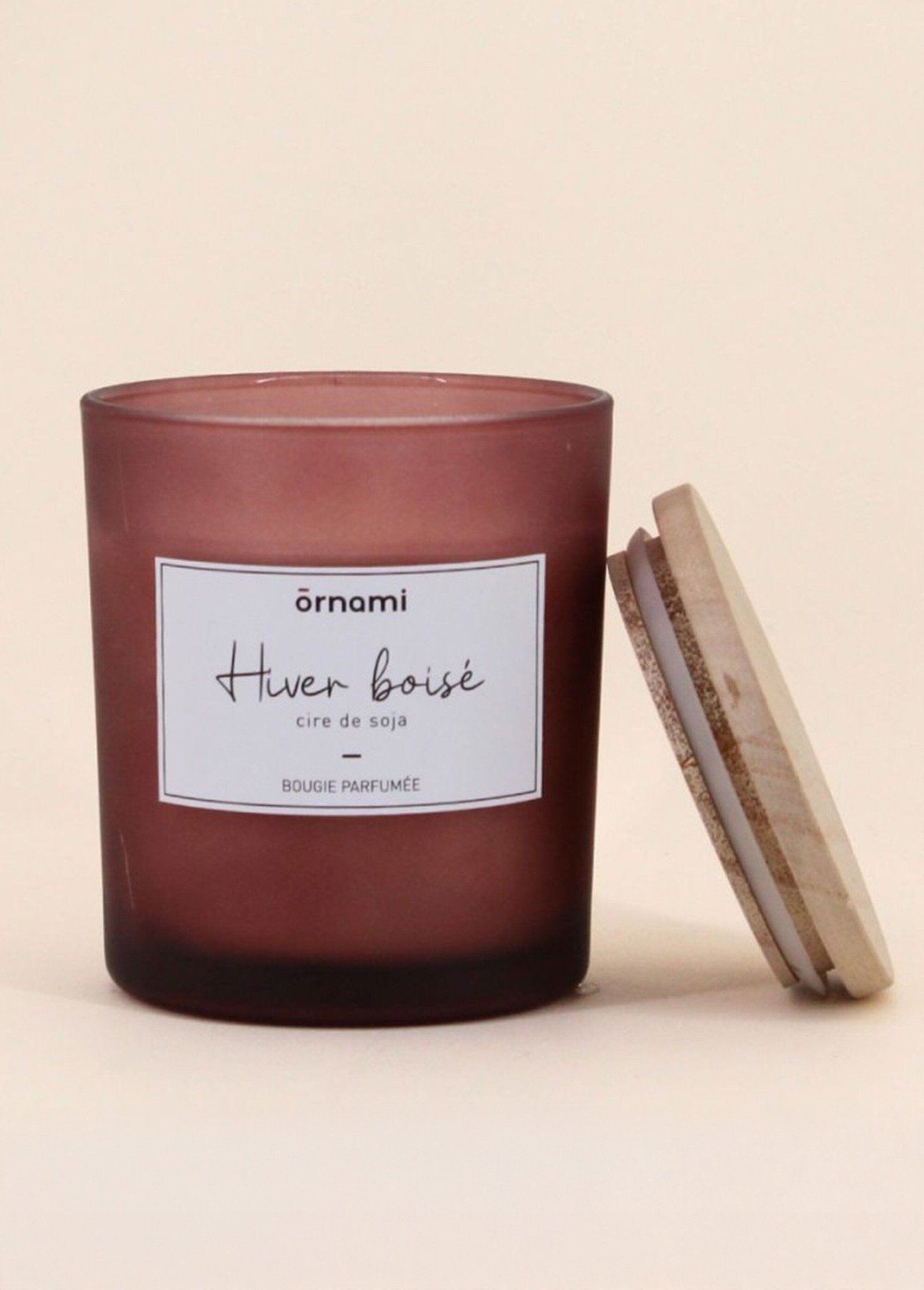 Bougie parfumée pot verre + couvercle