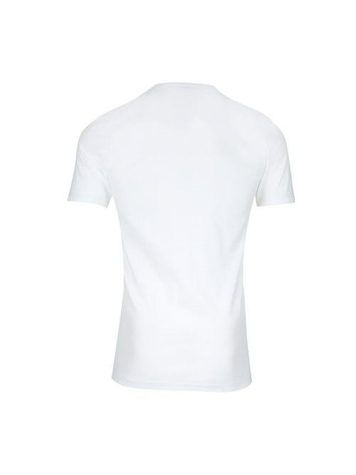T-shirt à col invisible Homme Blanc EMI318-0001 AP2