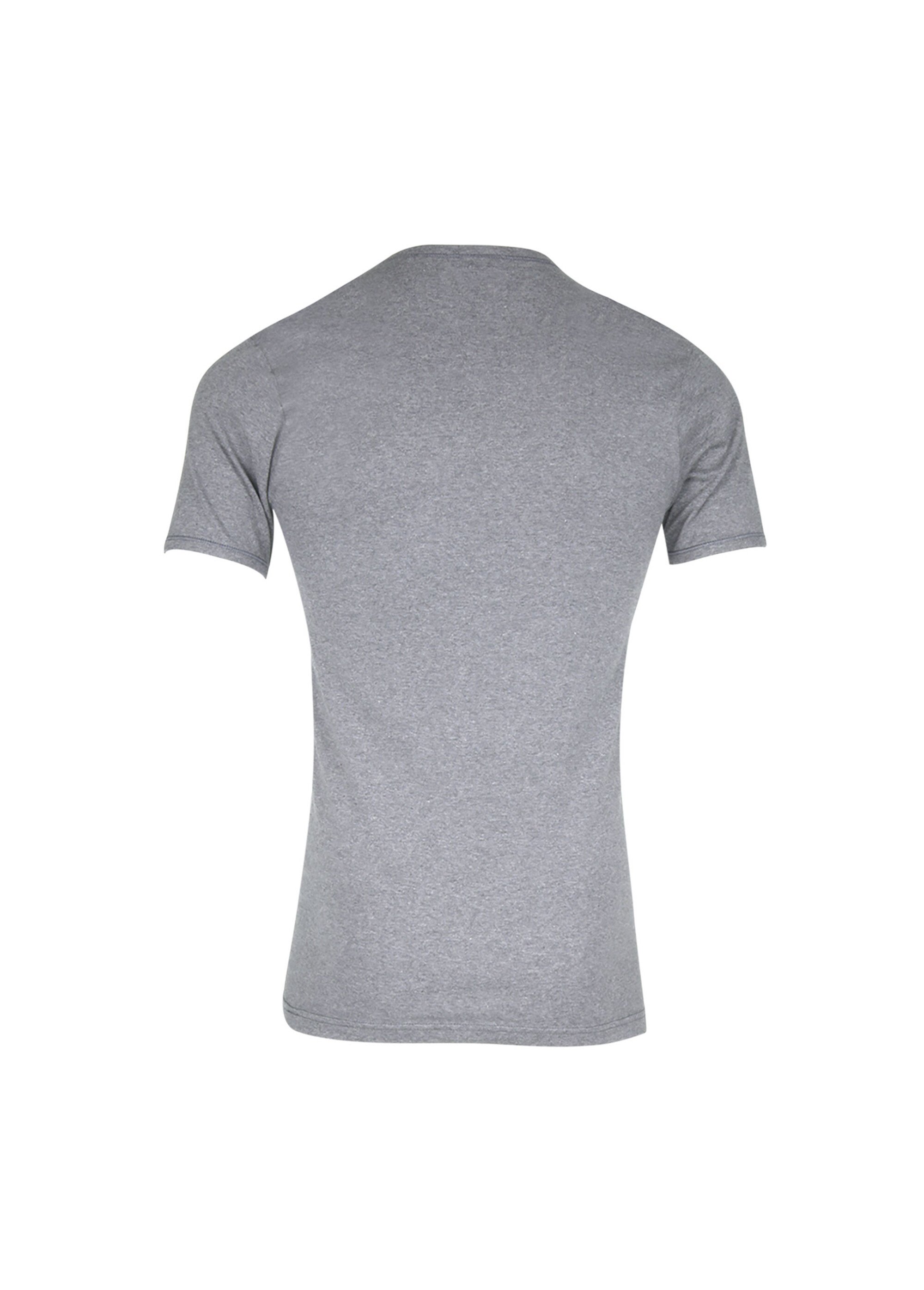 T-shirt à col invisible Homme Gris EMI318-0001 AP2