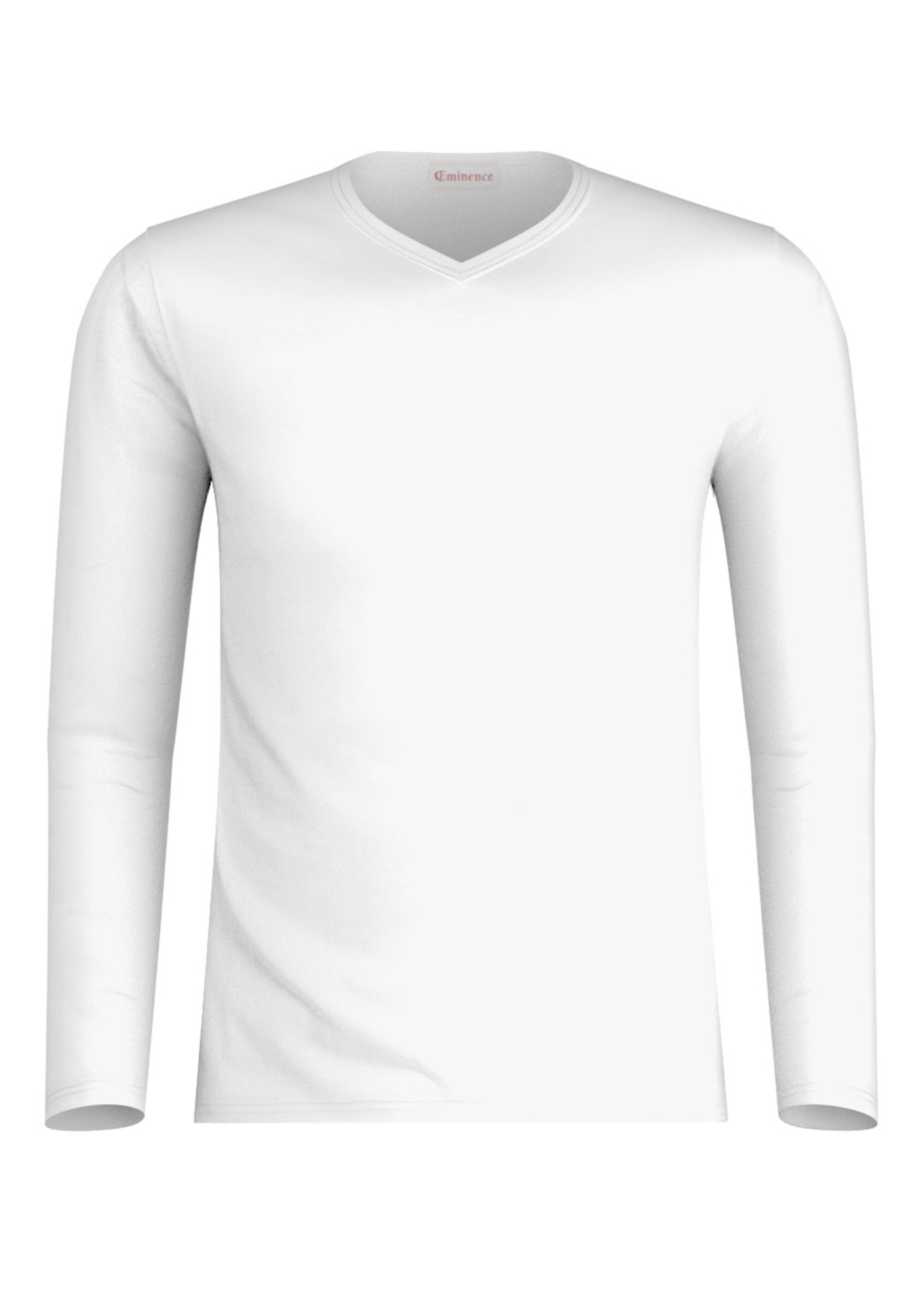 T- shirt col V homme Homme Blanc EMI3V18-0001 FA2