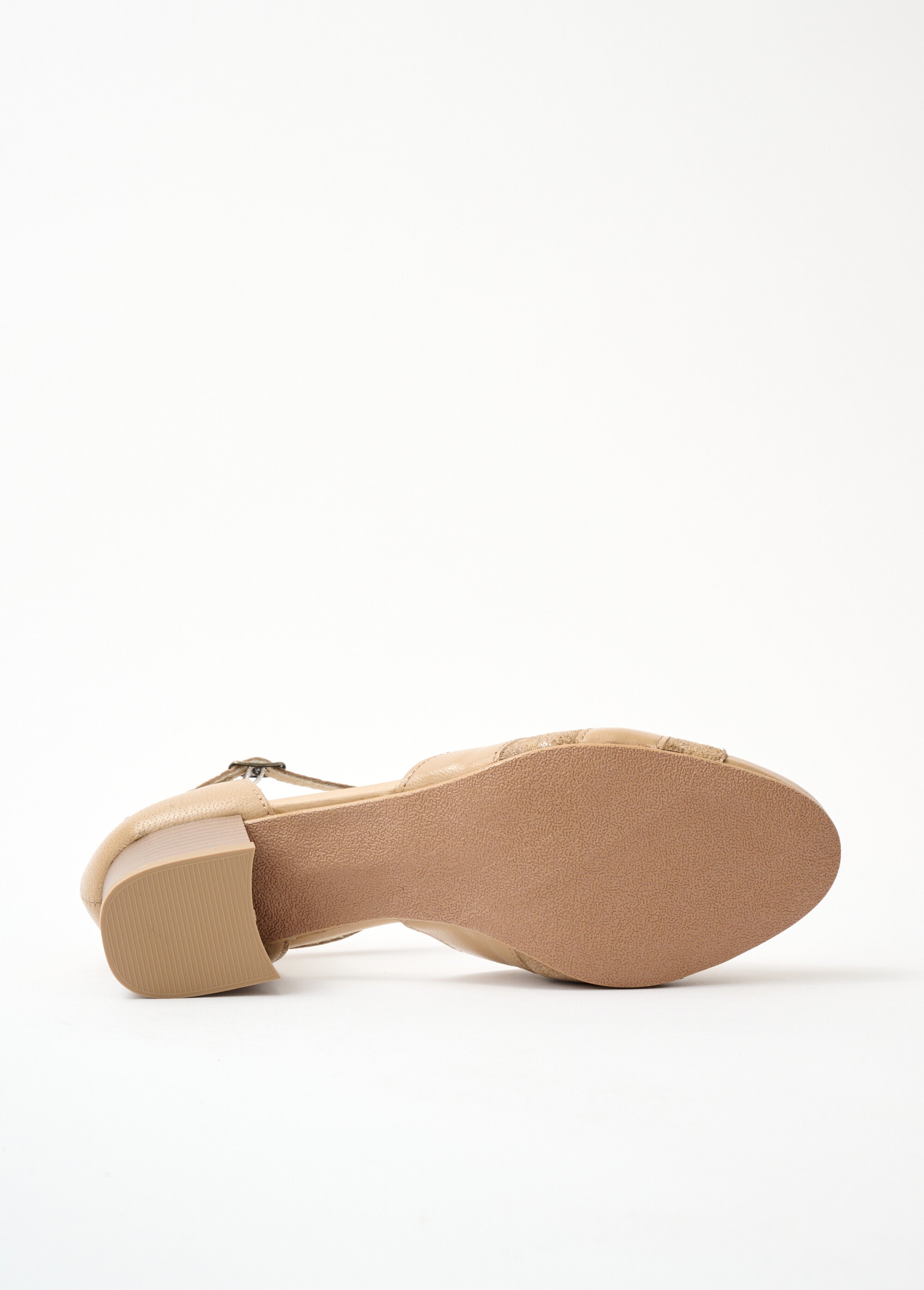 Escarpins largeur confort cuir Femme Beige ORTIDE UN1
