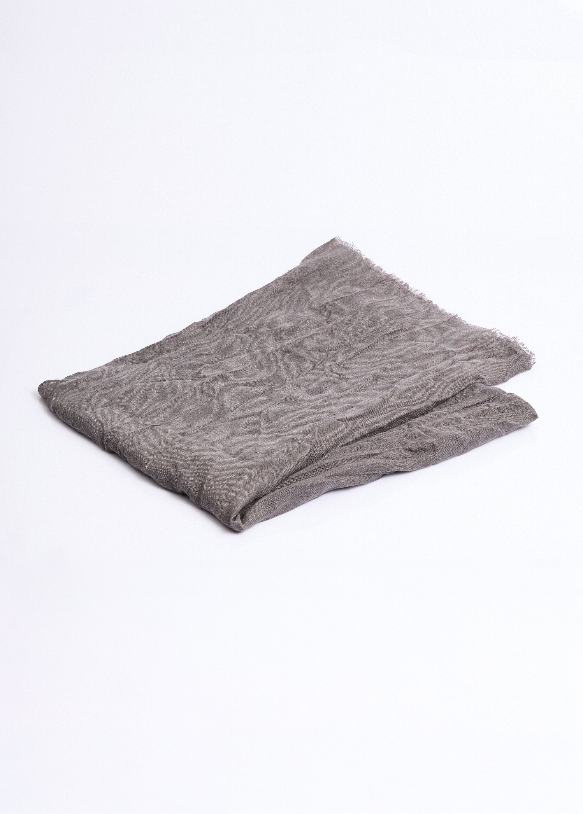 Foulard type chèche avec petites franges Homme Gris NES180SFMW2204 DE2