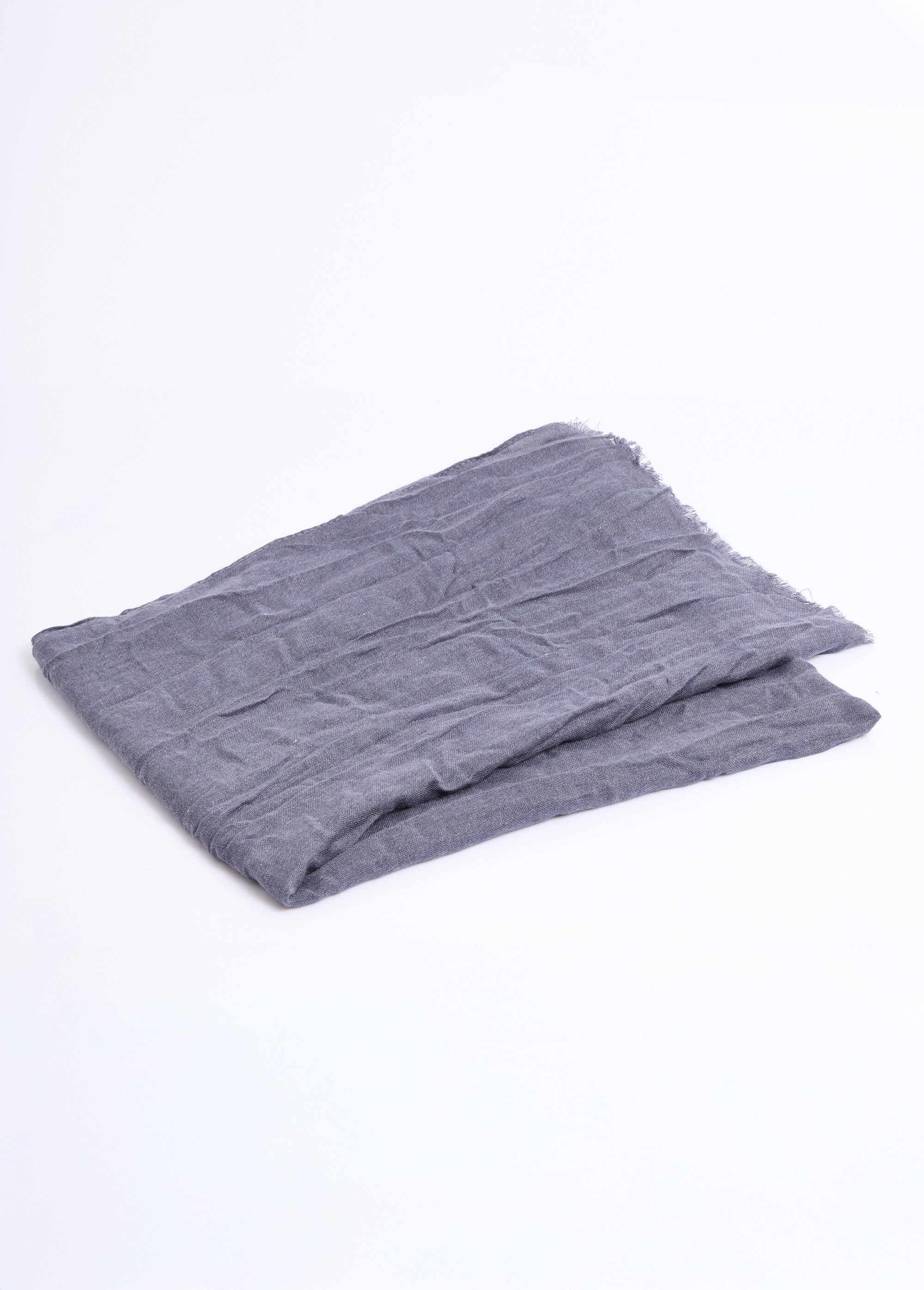 Foulard type chèche avec petites franges Homme Bleu NES180SFMW2204 DE2