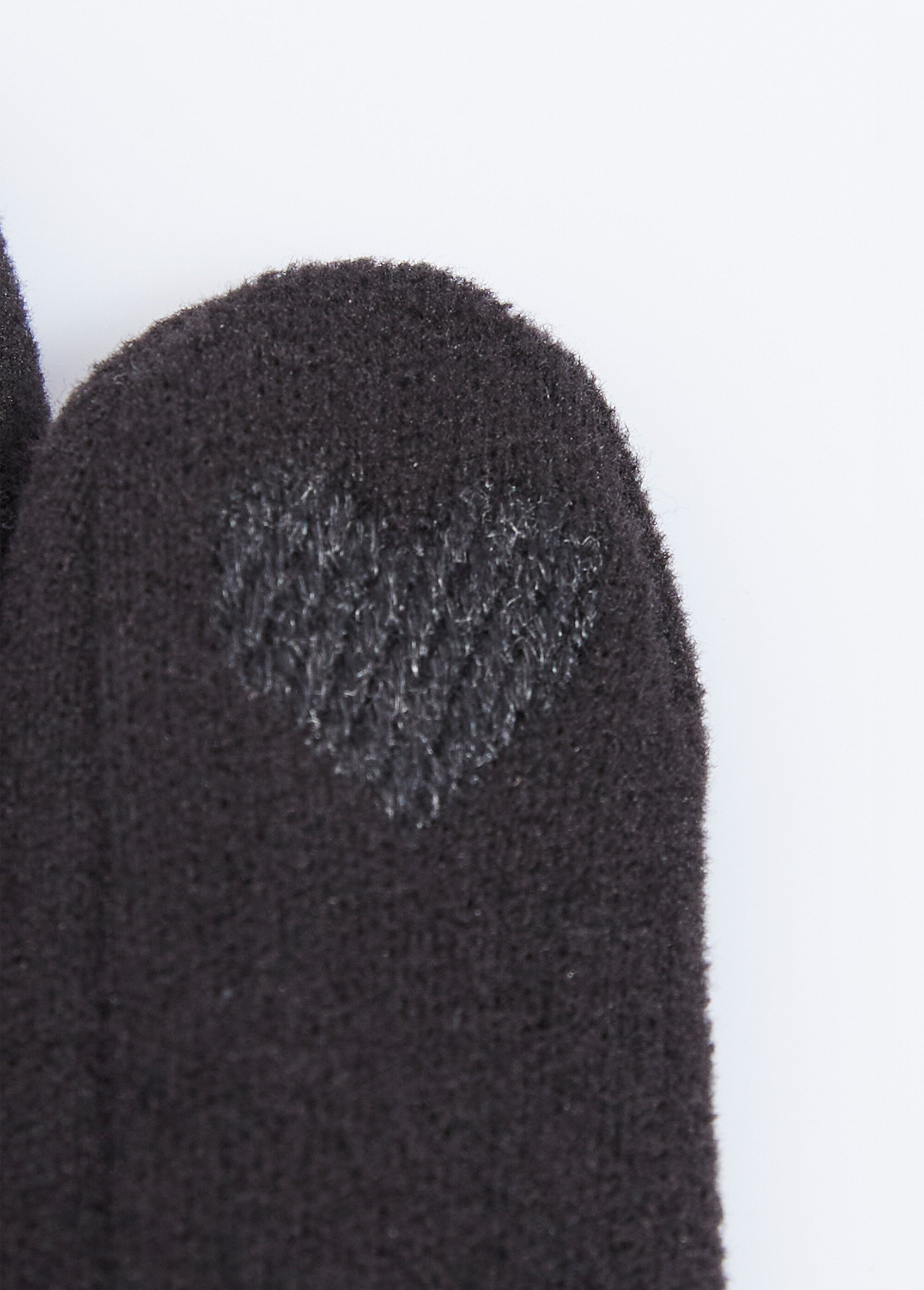 Gants tactiles en tissu velouté Femme Noir UGOLIN DE1