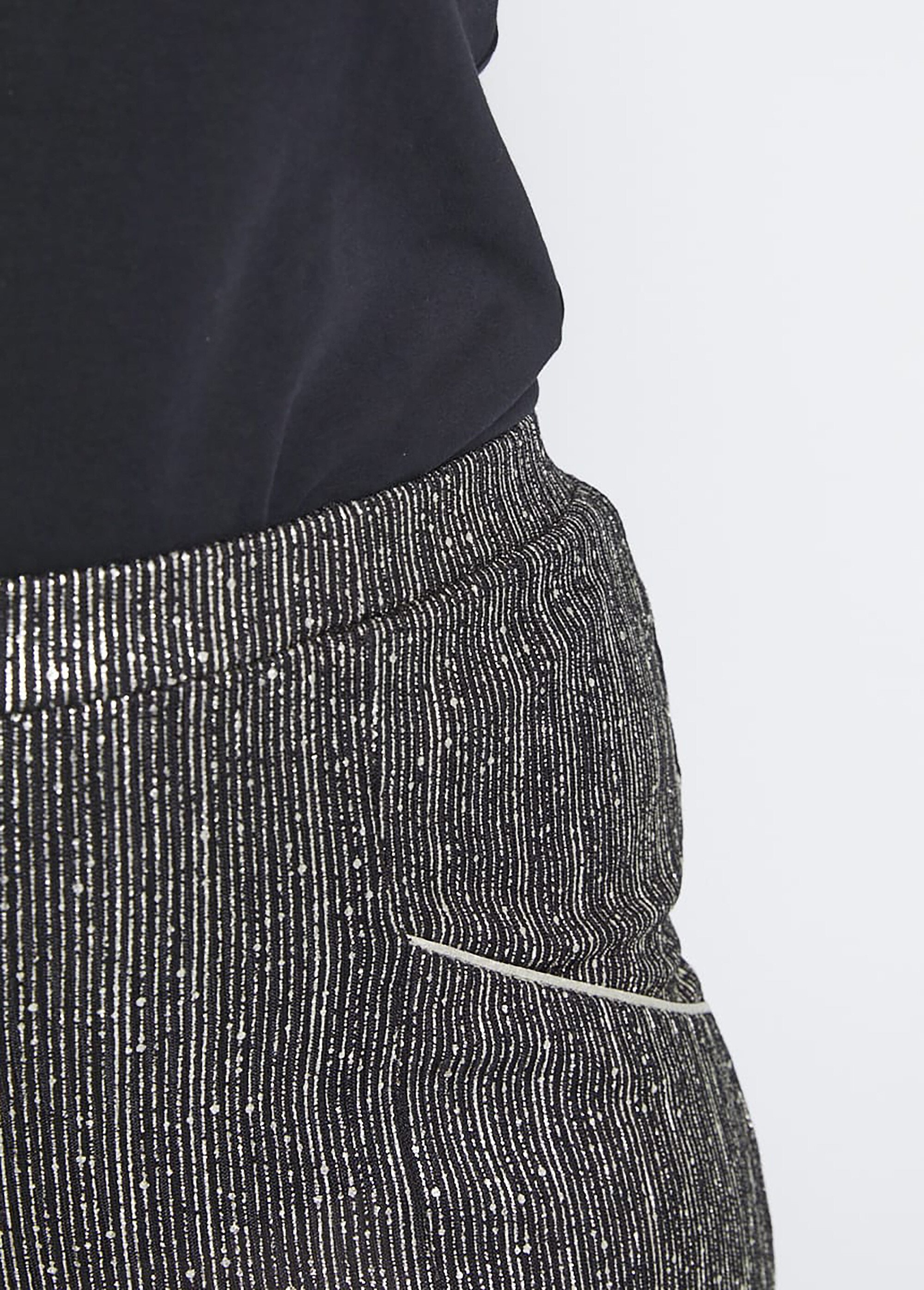 Jupe-pantalon taille élastiquée en maille
