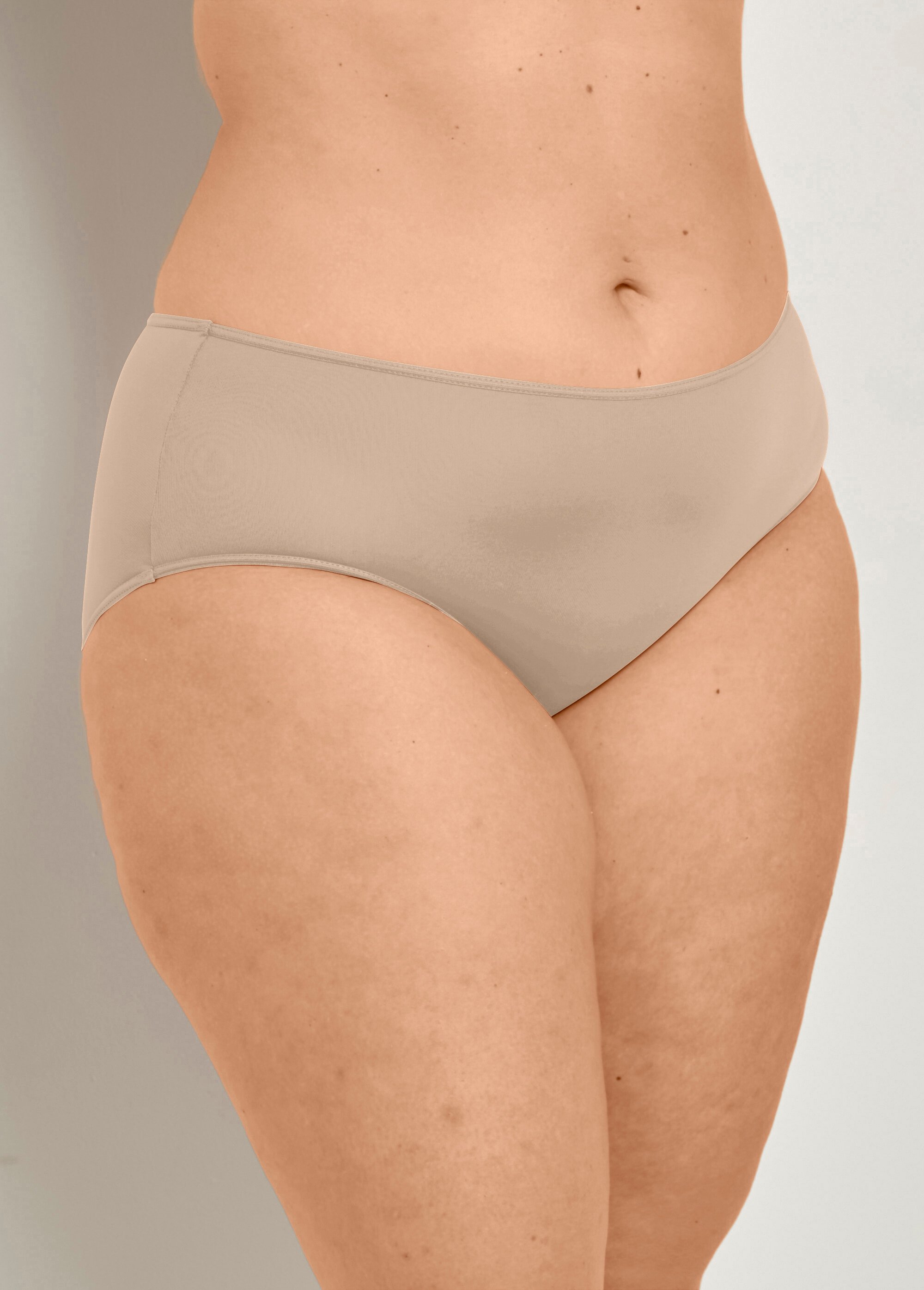 Culotte souple Basic Femme Grande Taille Beige DICOQUE FA1