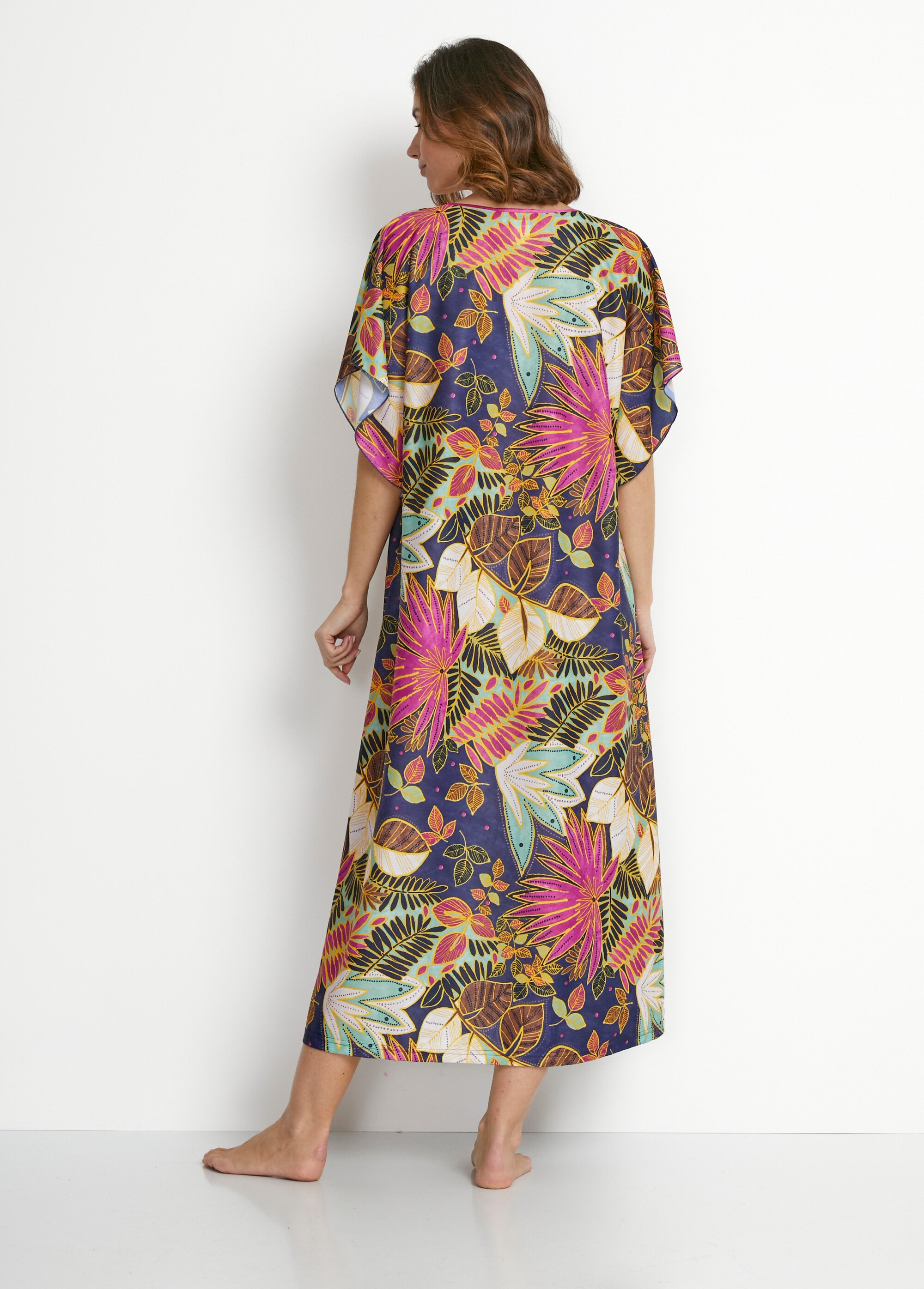 Robe d'intérieur maille satinée antistatique