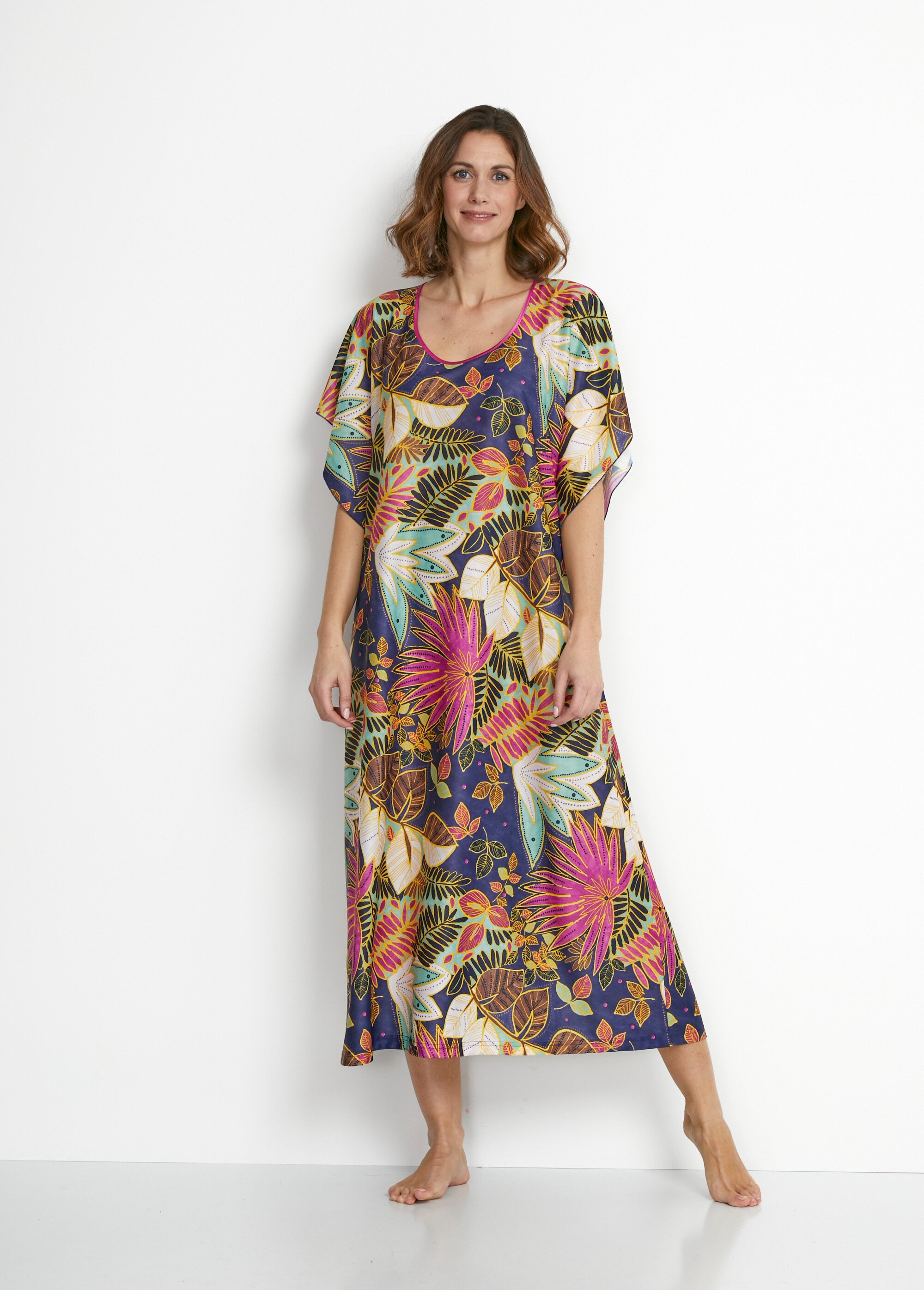 Robe d'intérieur maille satinée antistatique