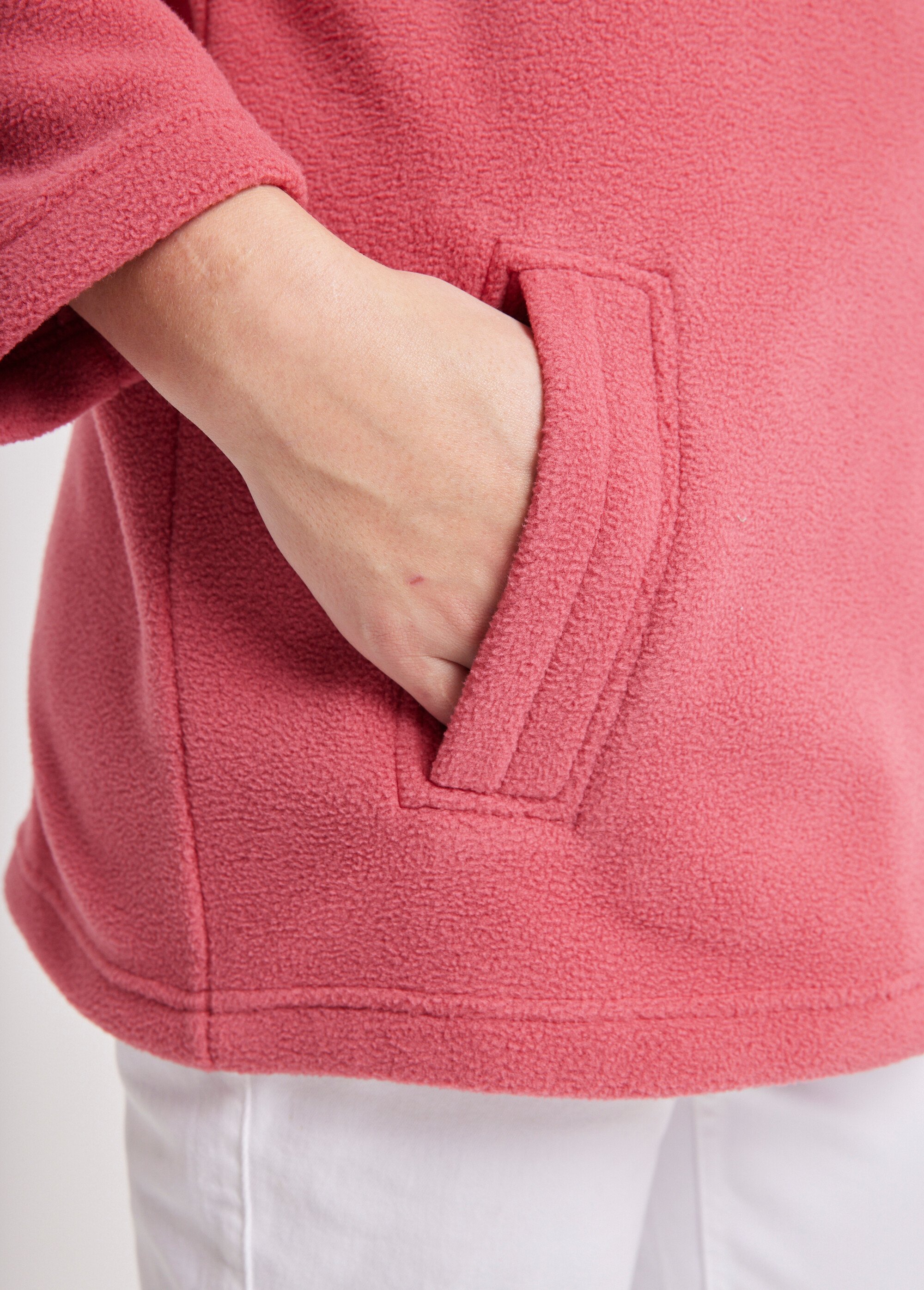 Veste zippée polaire, manches longues Femme Rose TAMPICO DE3