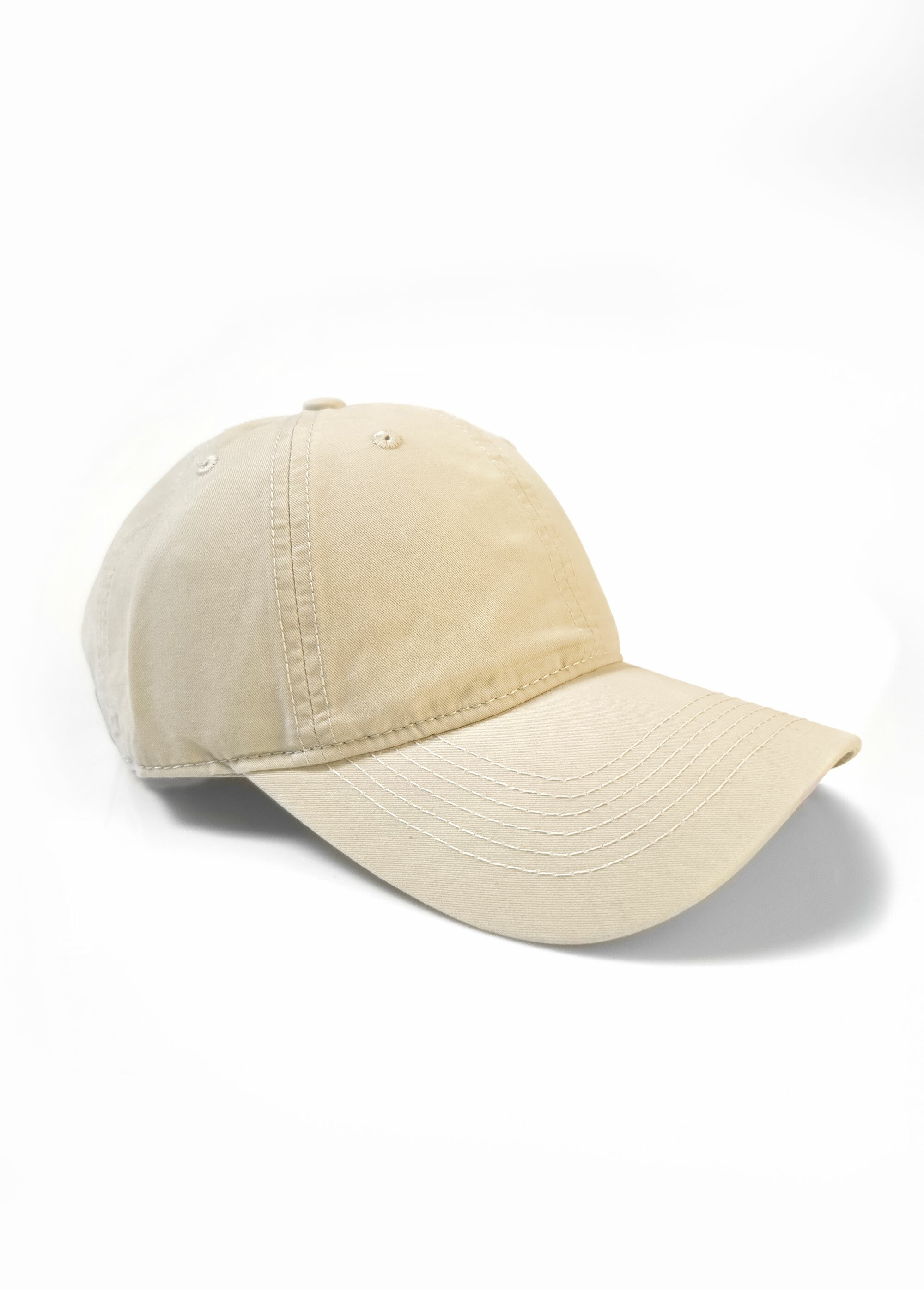 Casquette en toile unie pur coton Femme Beige NES180LC2503 FA1