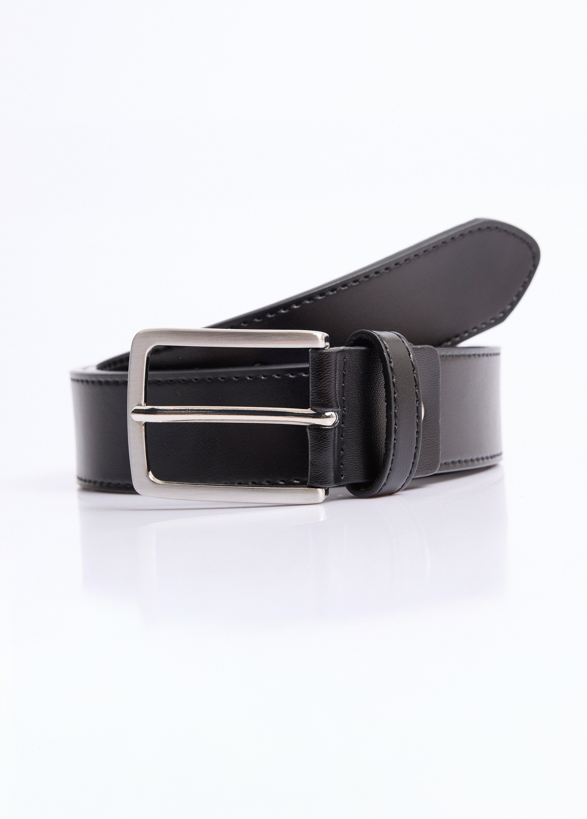 Ceinture cuir véritable, boucle métal