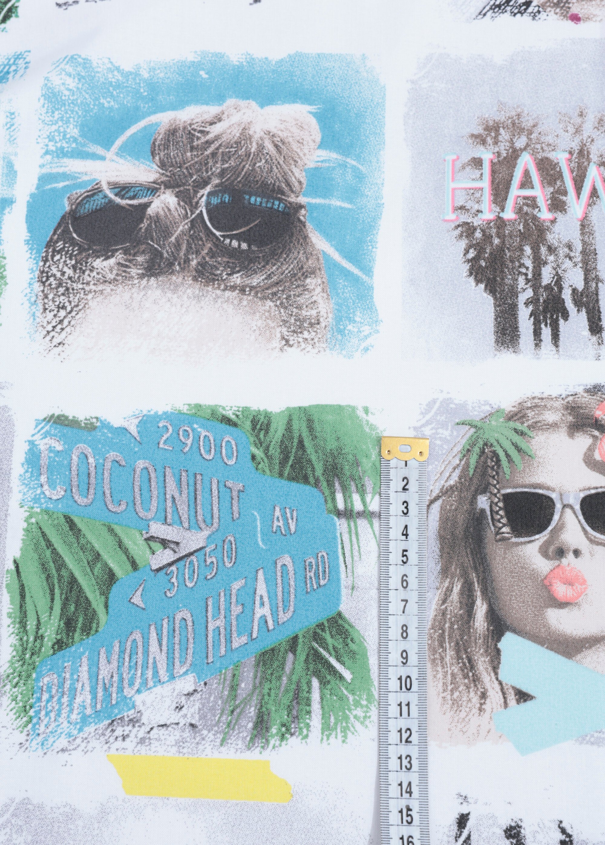 Coupon tissu inspiration Surf, épais