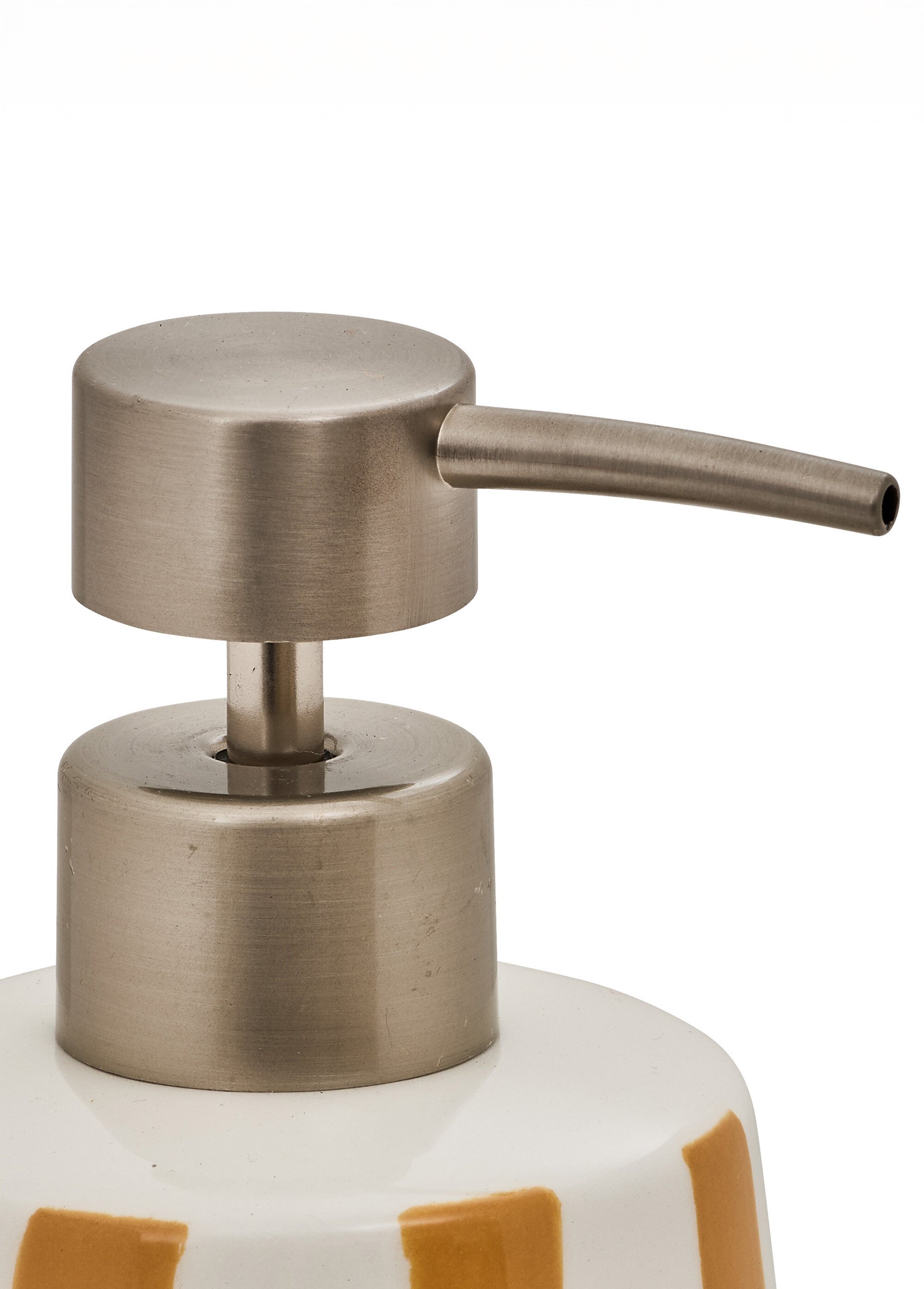 Distributeur de savon en céramique rayée Jaune JJA-214790 DE1