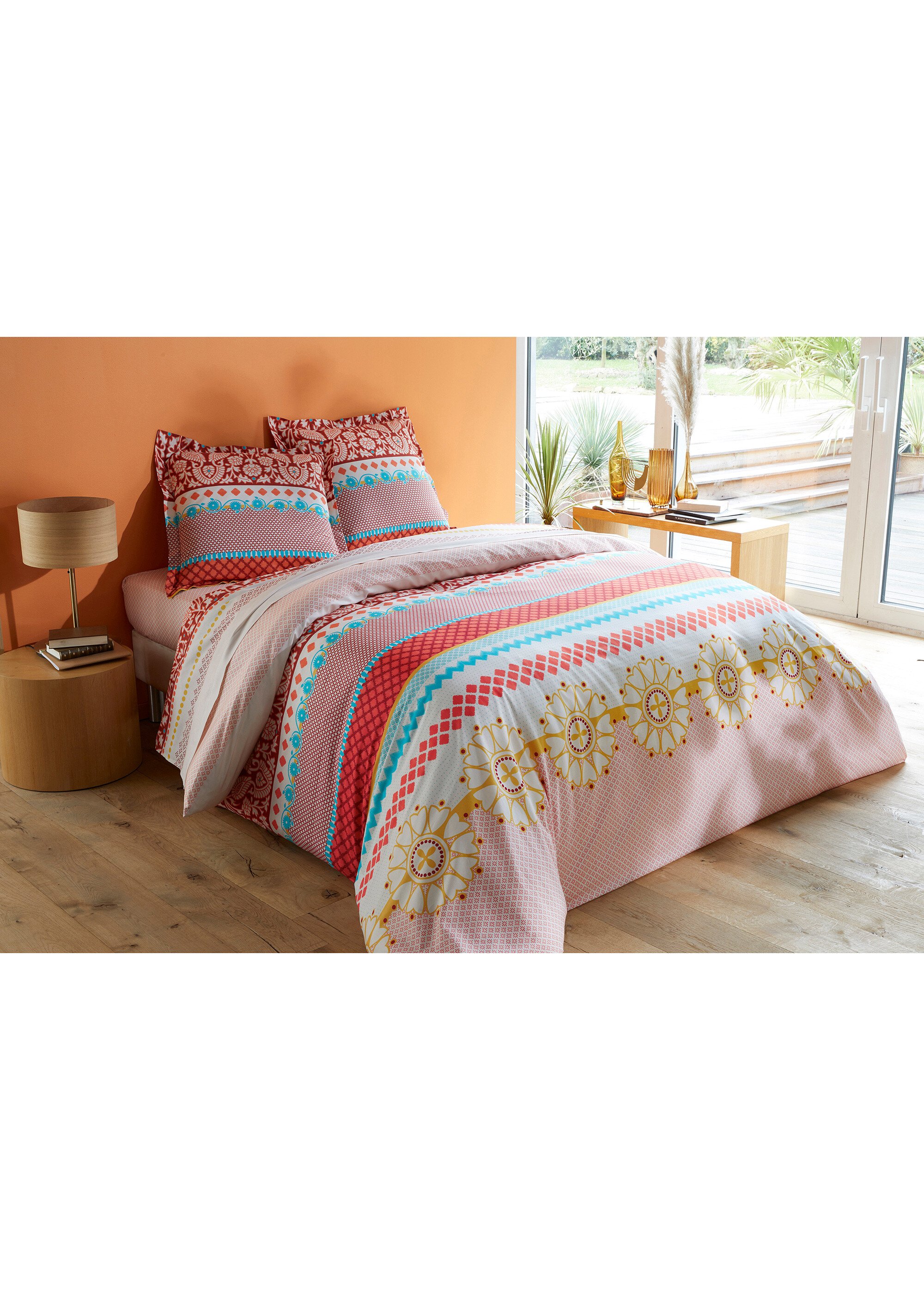 Drap-housse coton micro-motifs