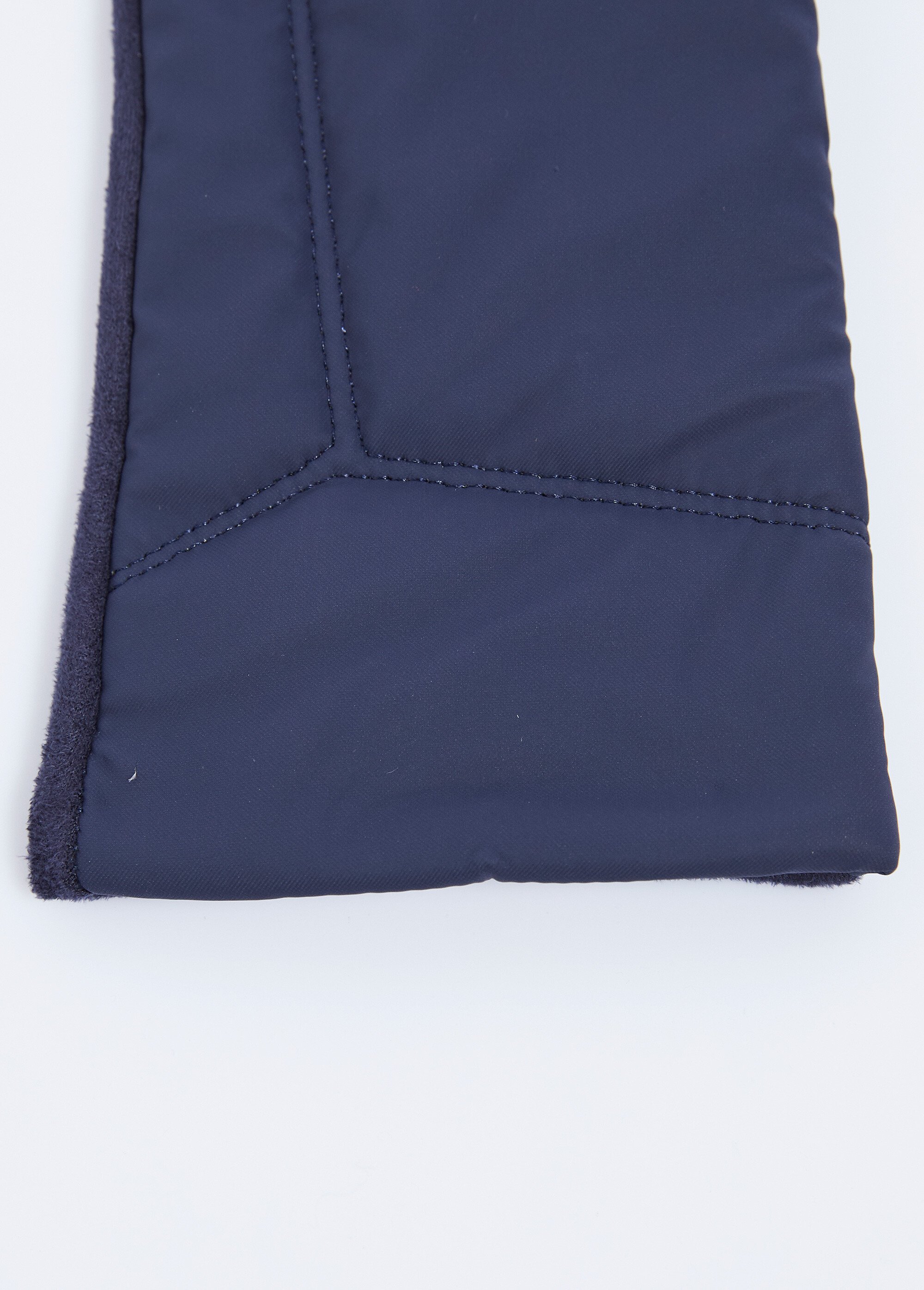Gants tactiles bi-matière velouté et imperméable Femme Bleu UBLINE DE1