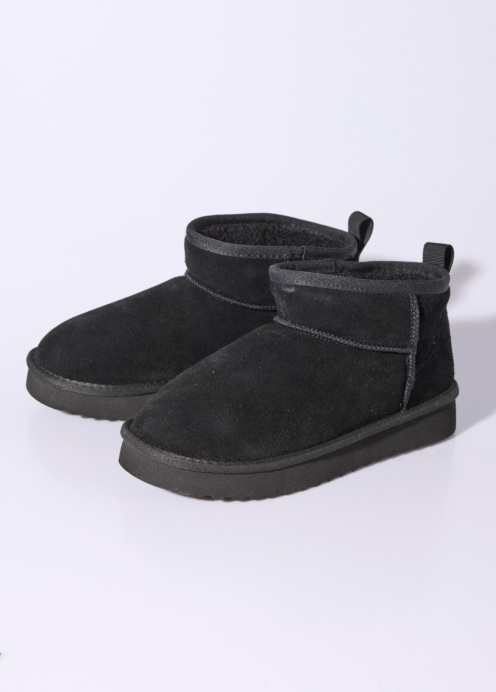 Low boots fourrées semelle compensée