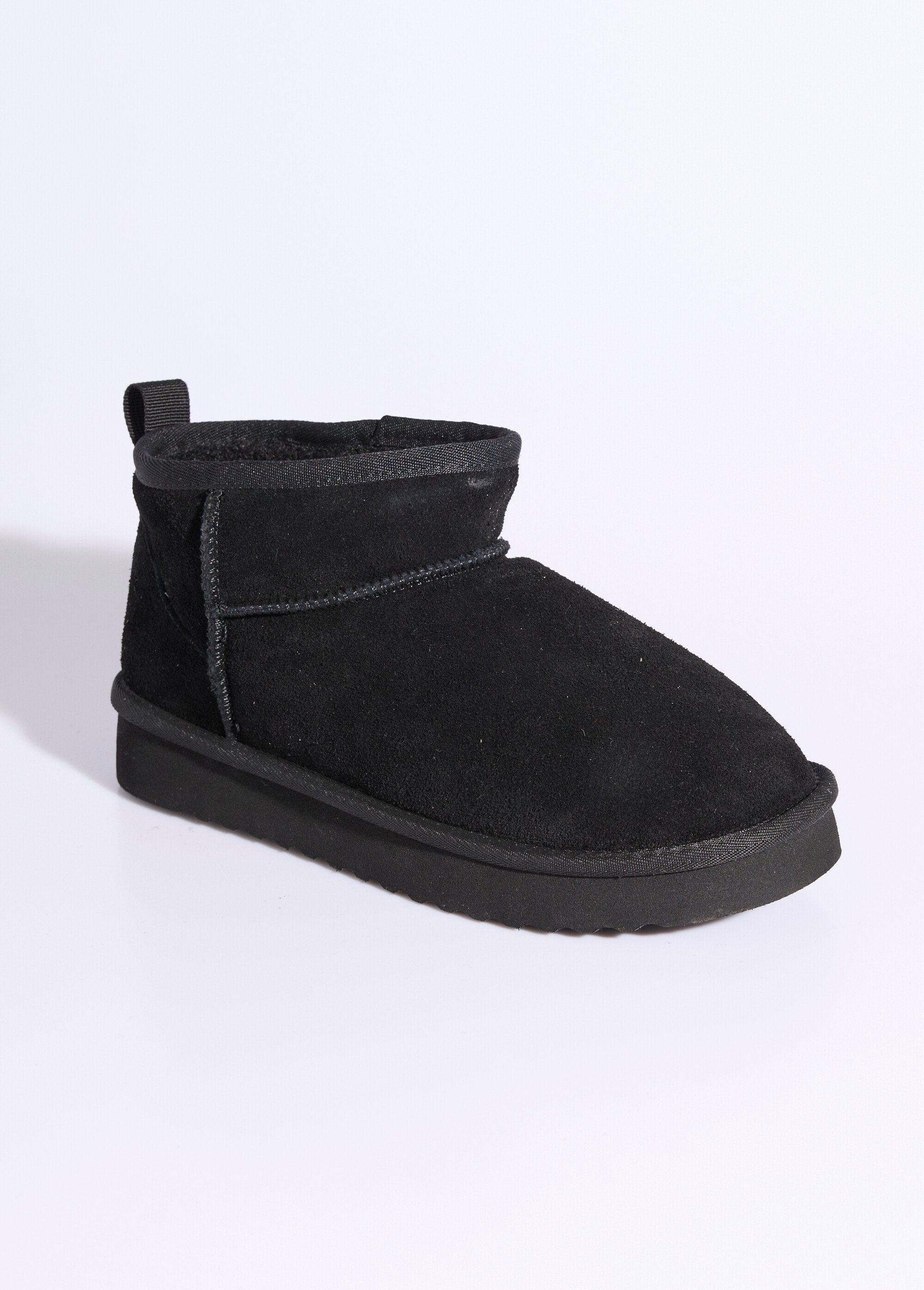 Low boots fourrées semelle compensée