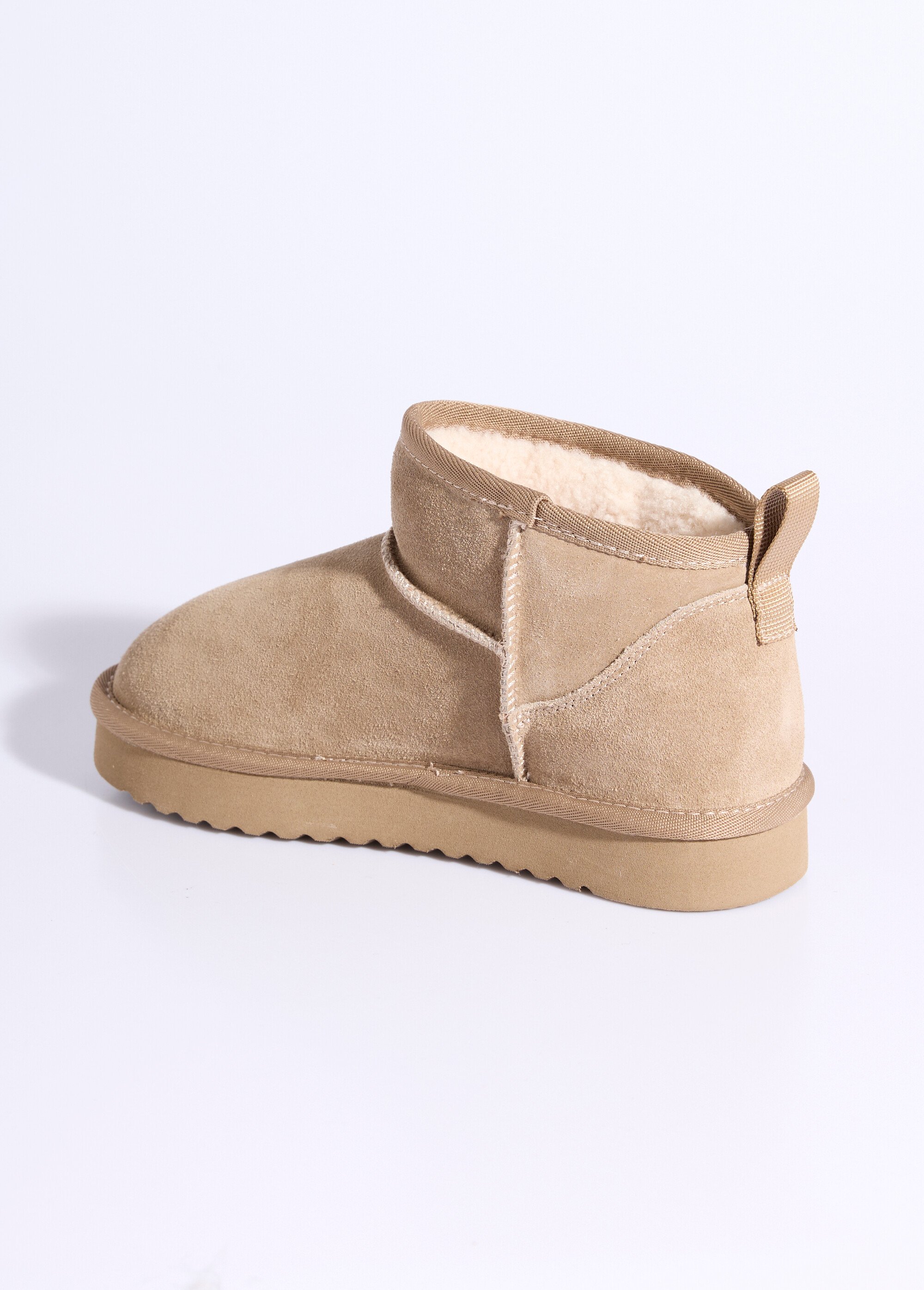 Low boots fourrées semelle compensée