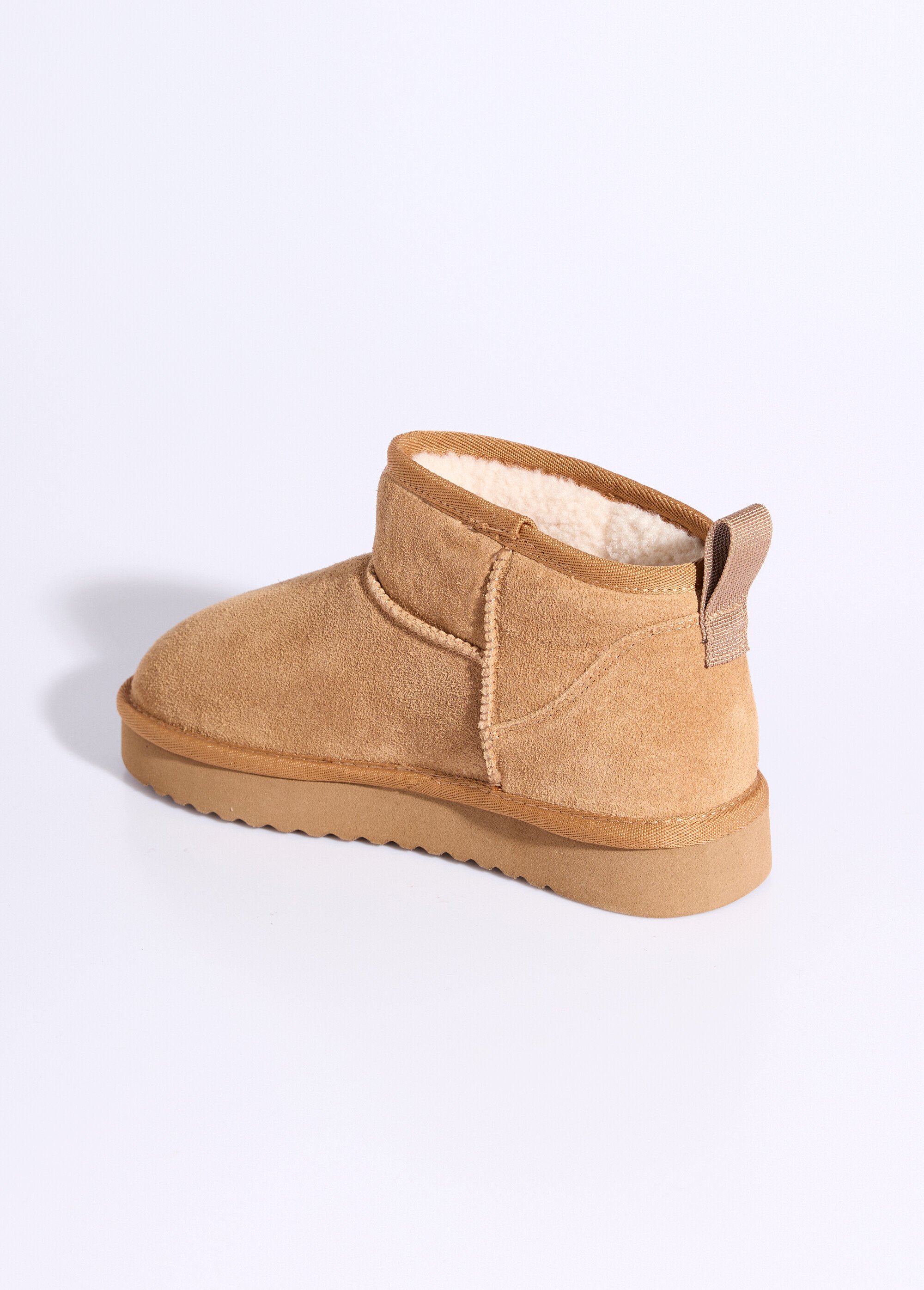 Low boots fourrées semelle compensée