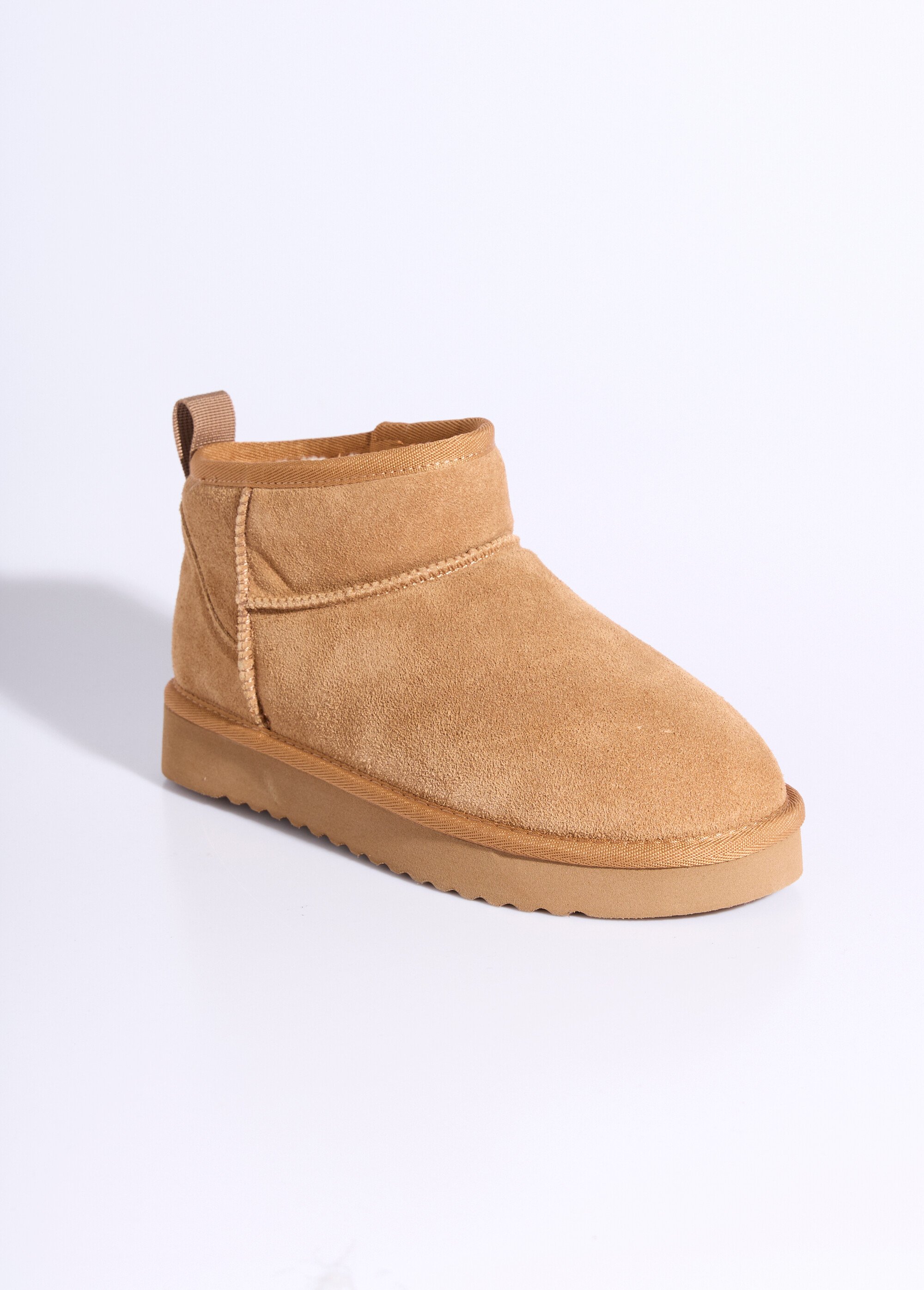 Low boots fourrées semelle compensée