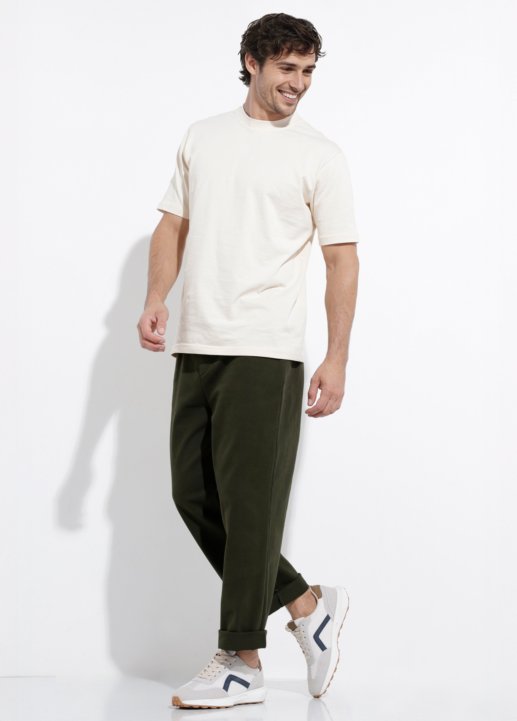 Pantalon élastiqué confort style casual
