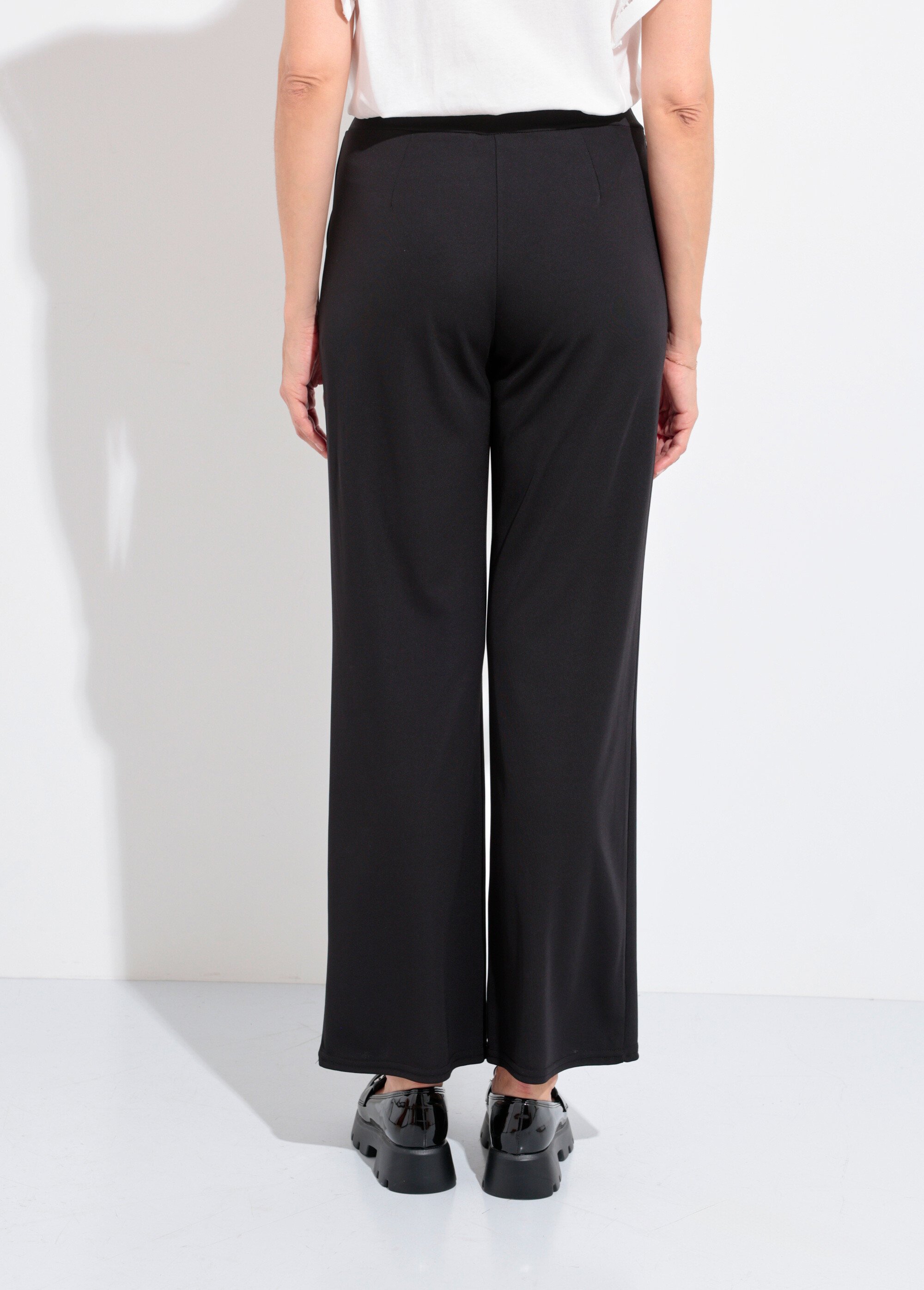 Pantalon fluide extensible à ceinturer Femme Noir FI-CELINE DO1