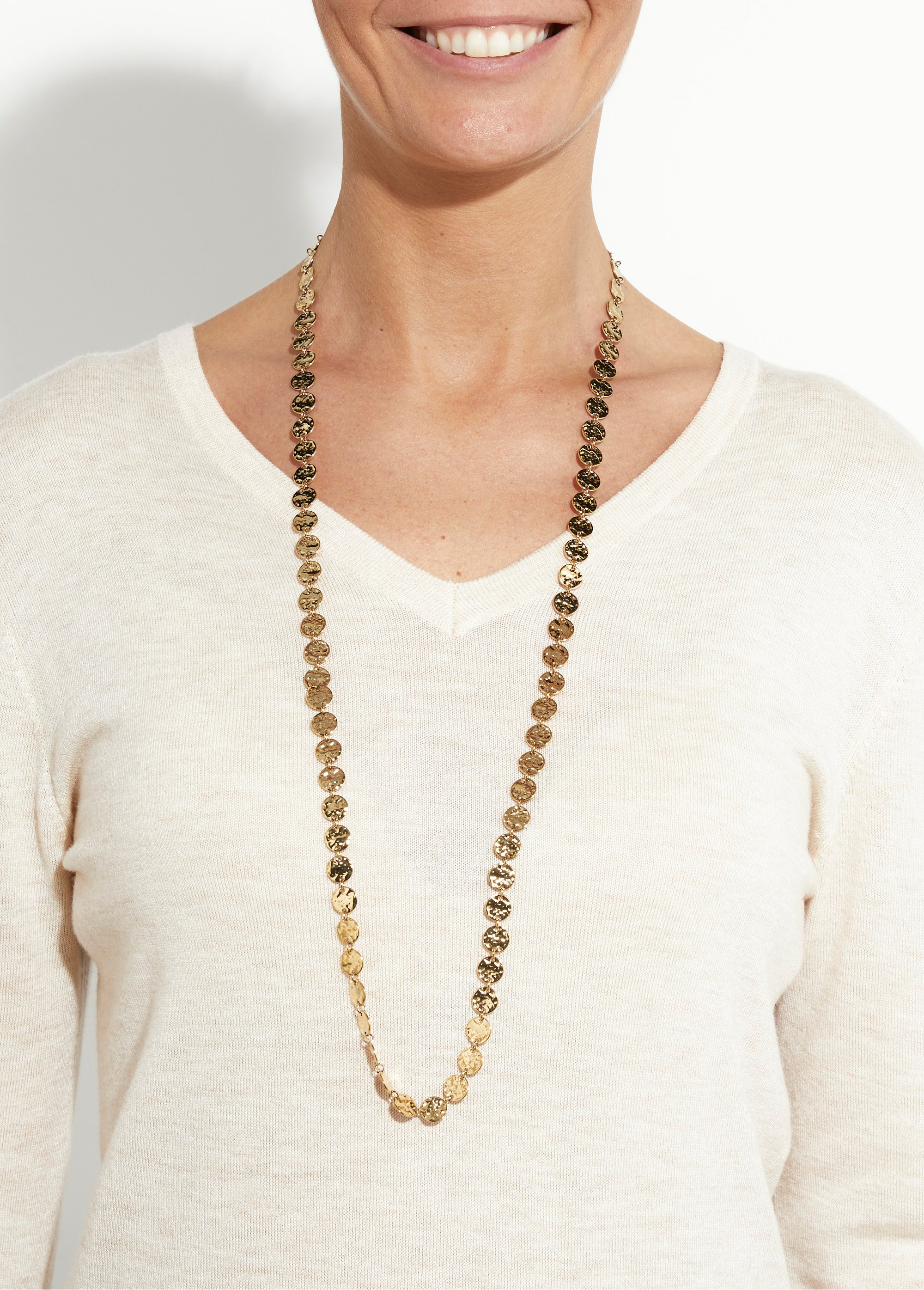 Sautoir pastilles en acier inoxydable