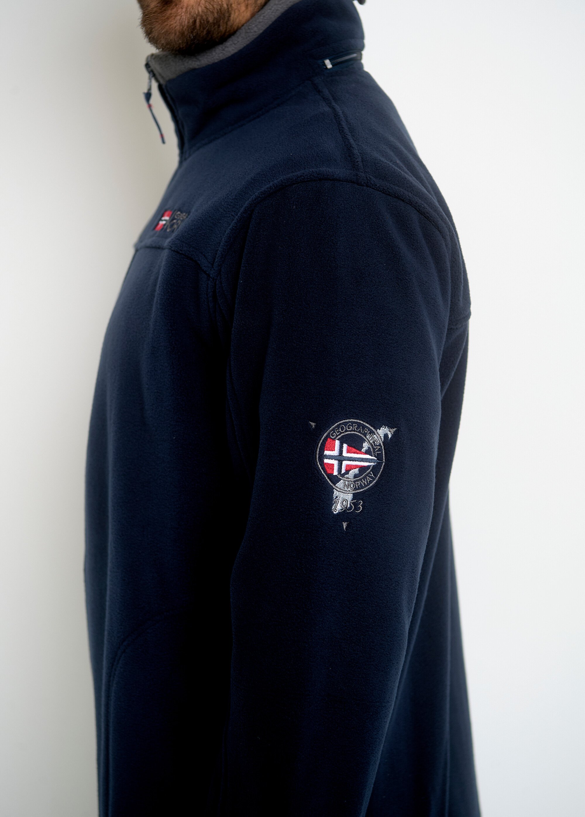 Veste à capuche zippée en polaire Homme Bleu ARTWW2180H/GN GA1