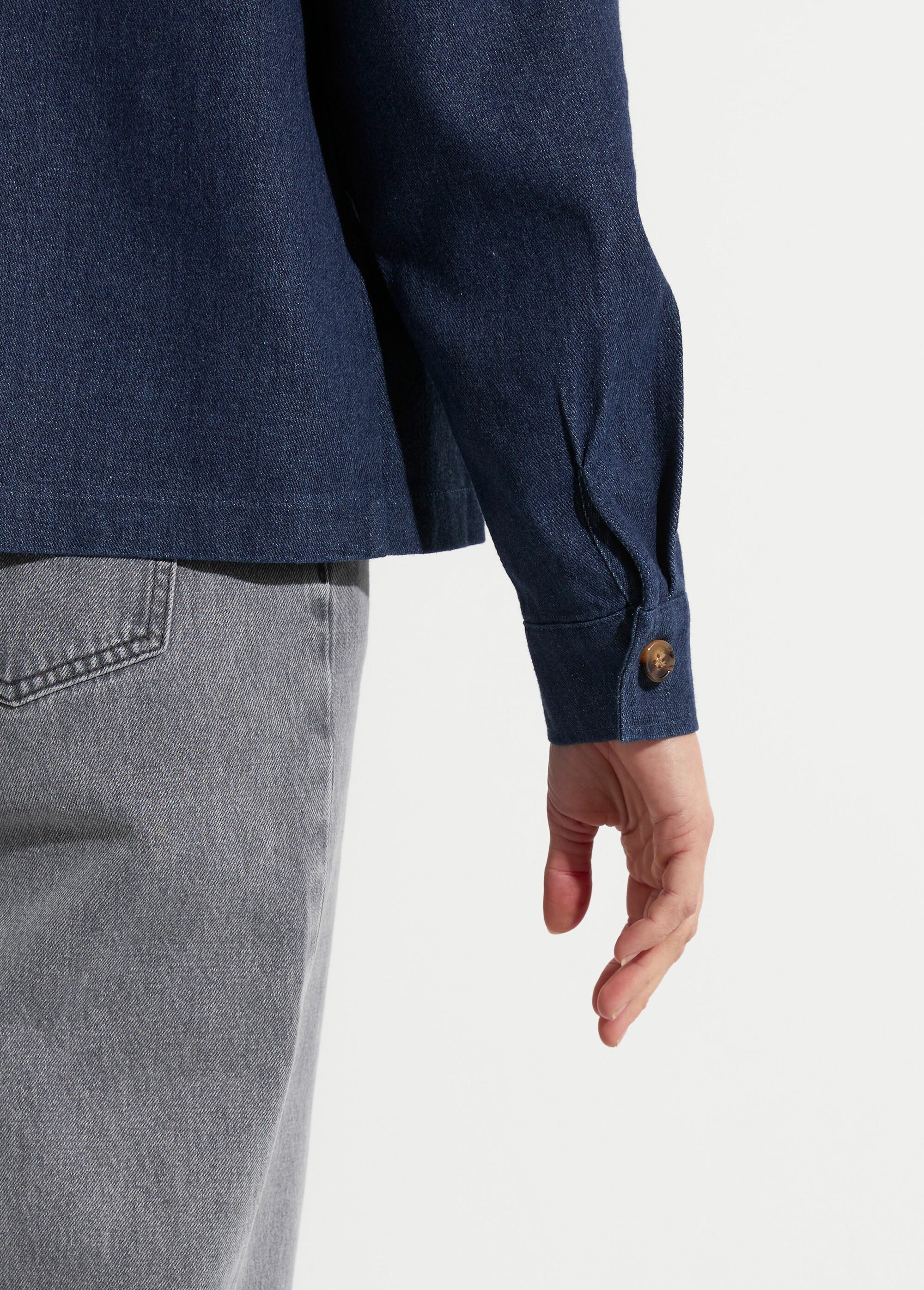 Veste en denim brut, style workwear Femme Bleu IA-R5150-7 DE1