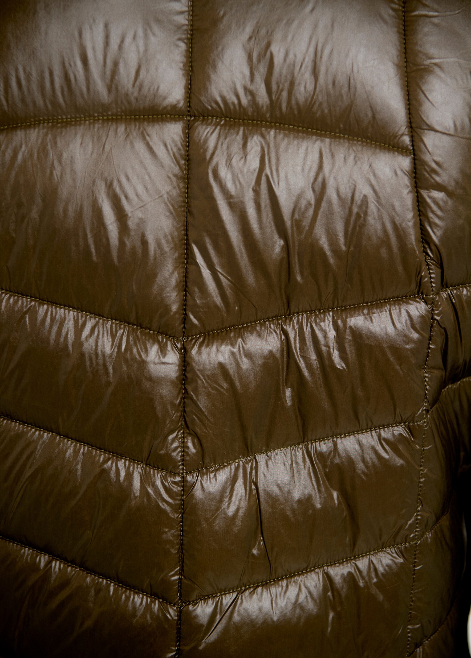 Doudoune chaude brillante détails fluo Homme Vert ARTWW2163H/GN DO2