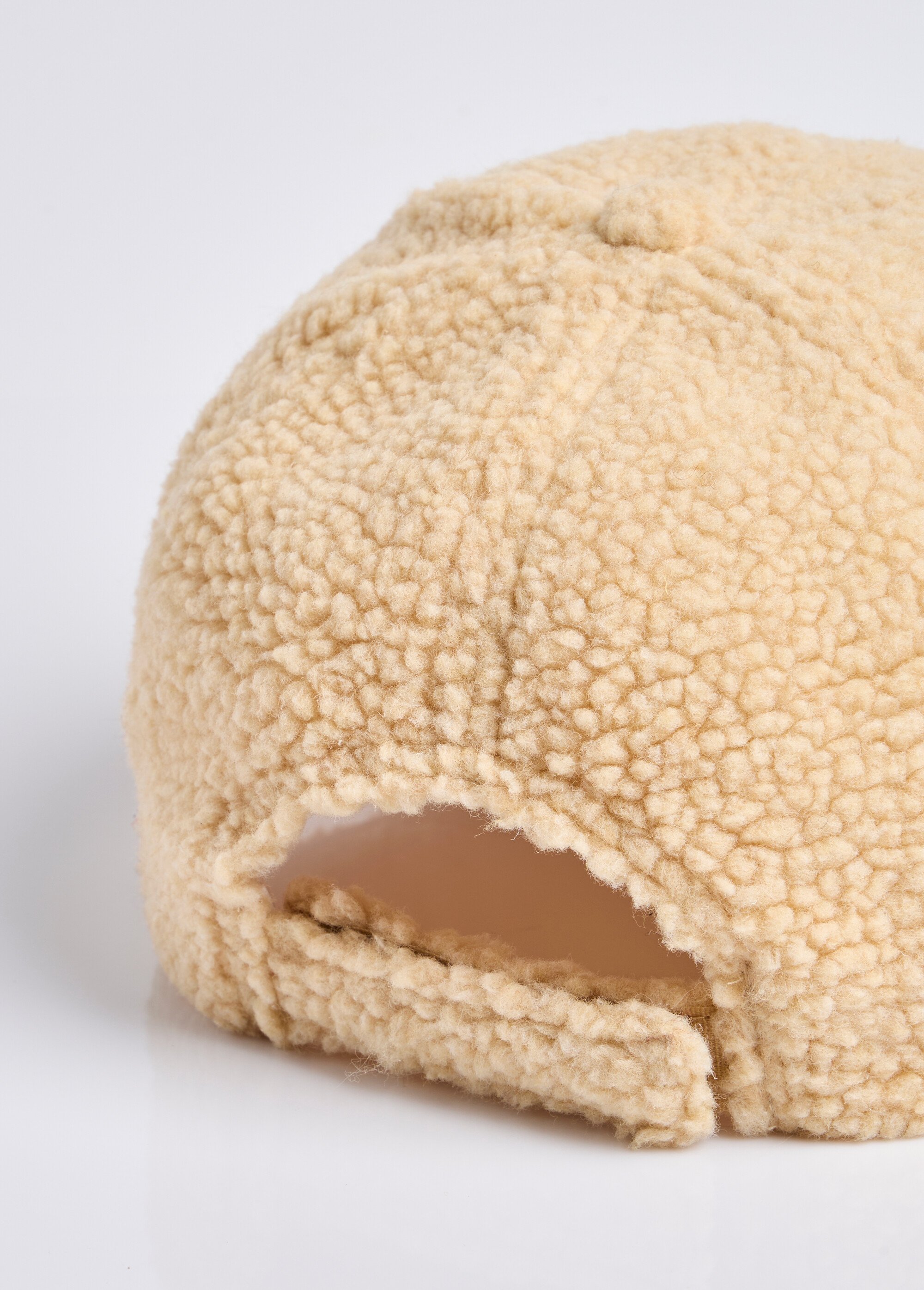 Casquette matière, détail cœur léopard Femme Beige MIL25MP02 DE1