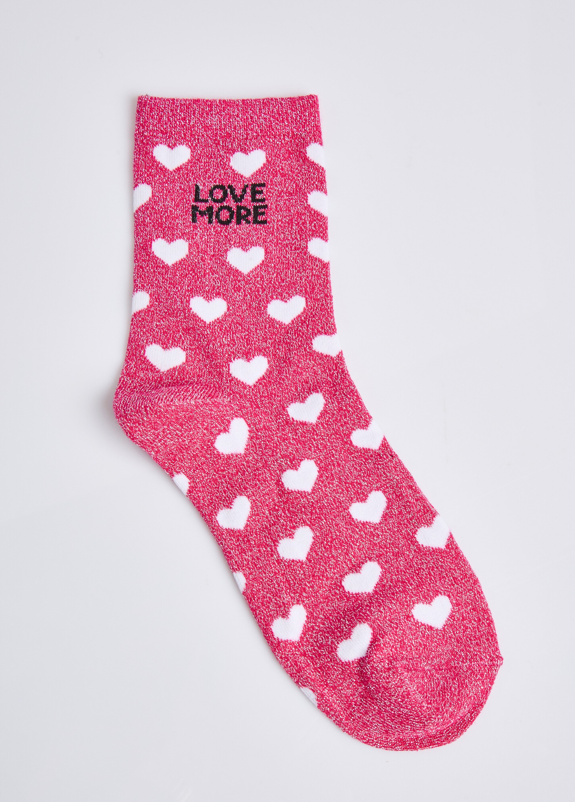 Chaussettes pailletées à message Femme Rose MILL25BW25 DE1