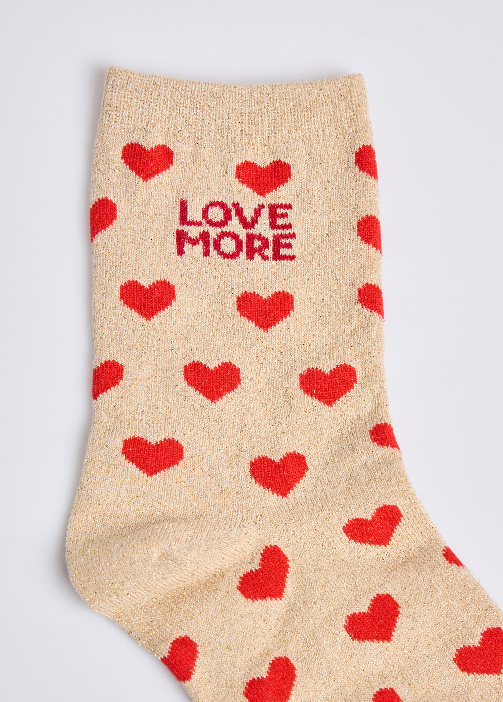 Chaussettes pailletées à message Femme Doré MILL25BW25 DE2