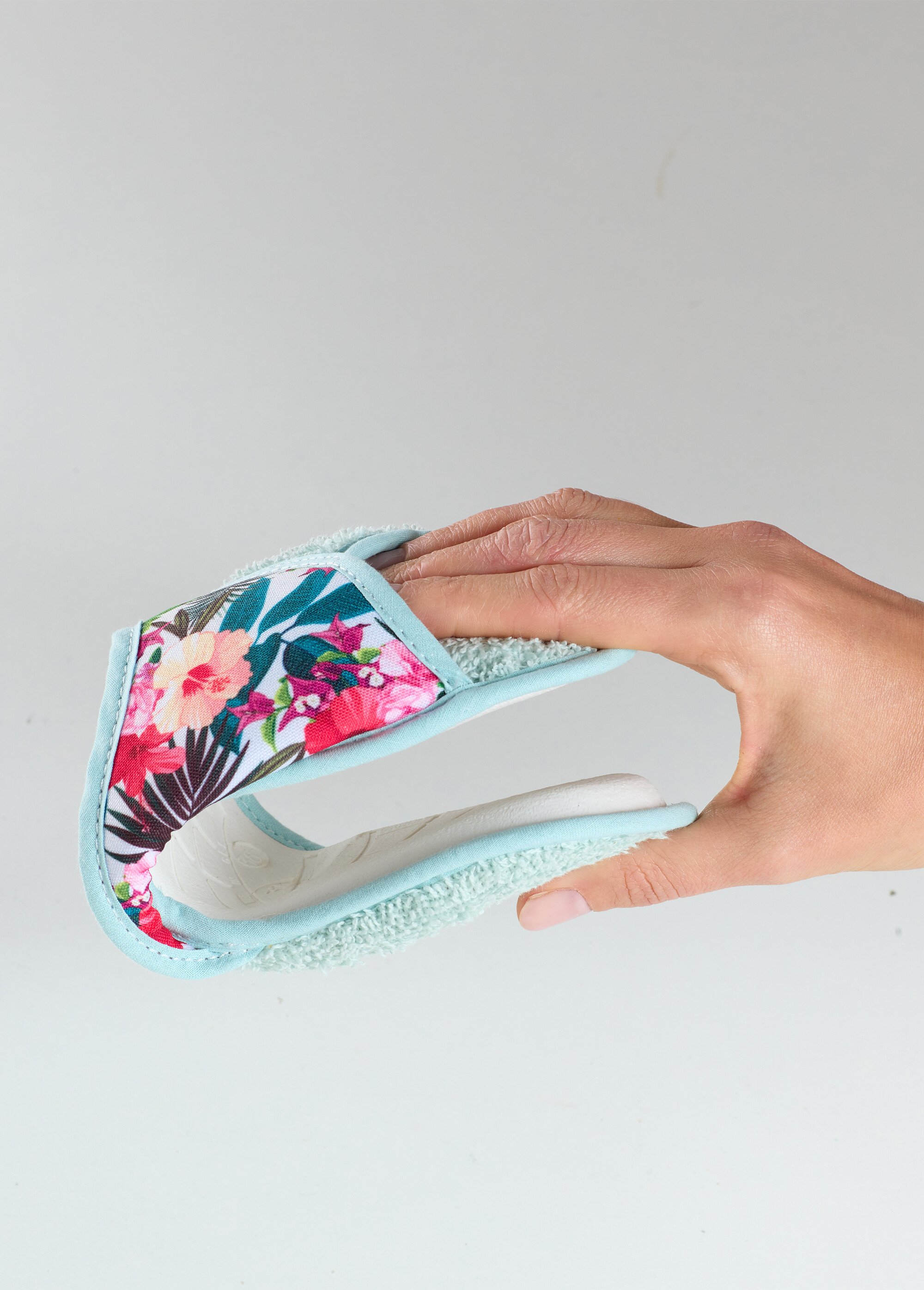 Chaussons mules éponge largeur standard