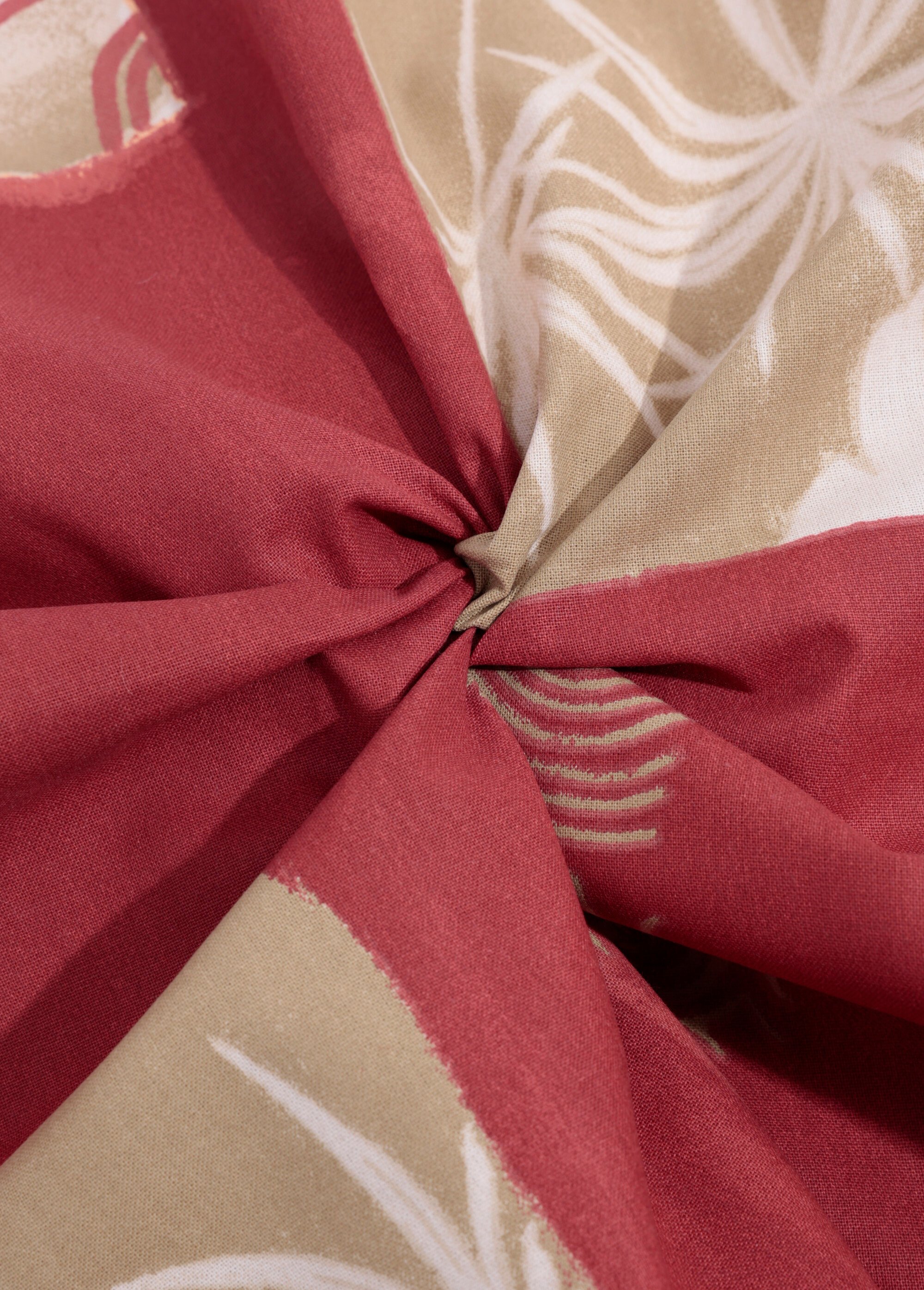 Coupon tissu coton imprimé ethnique 9B MARRON COT146271-9 FA1