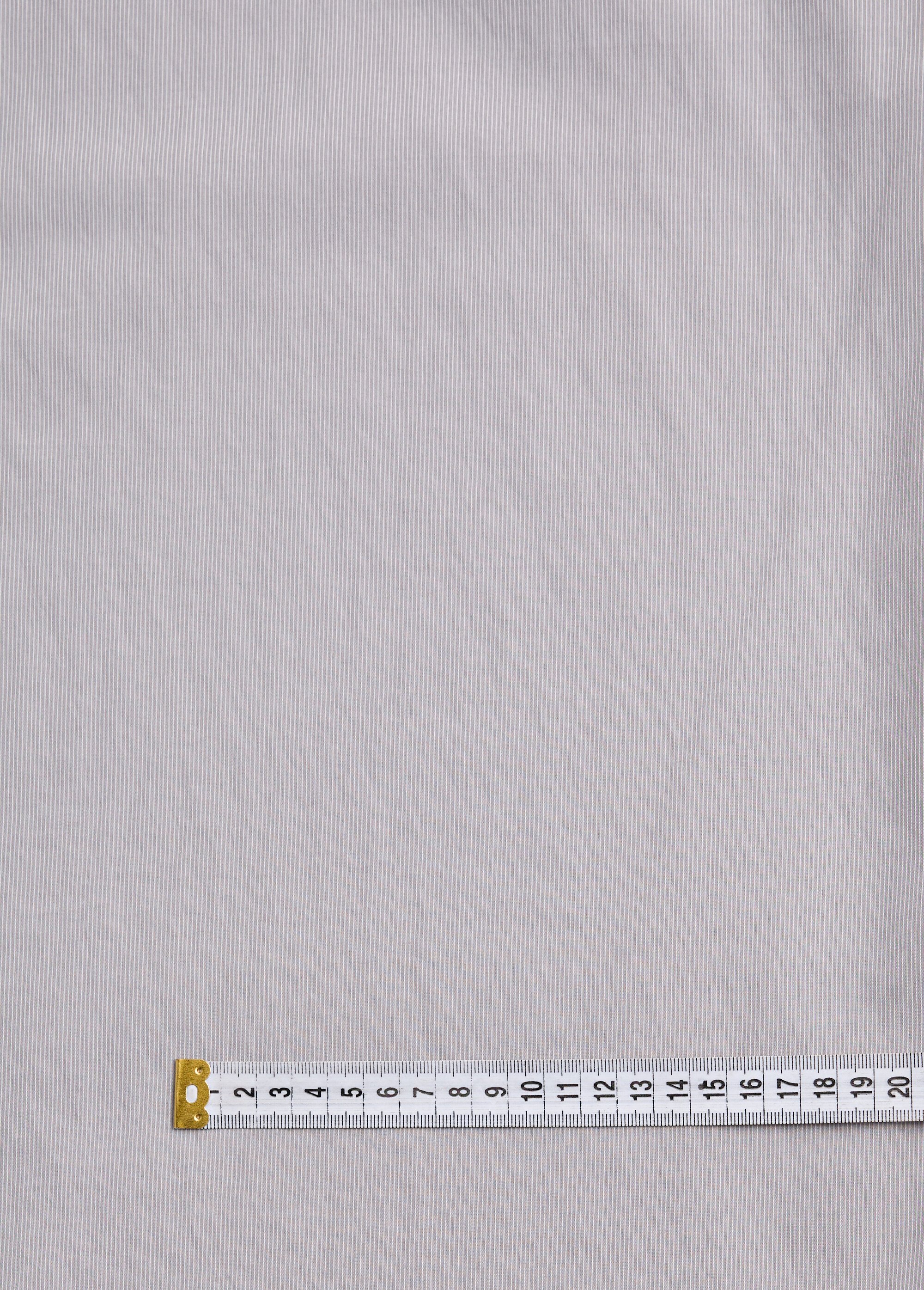 Coupon tissu fin popeline micro rayures 1M