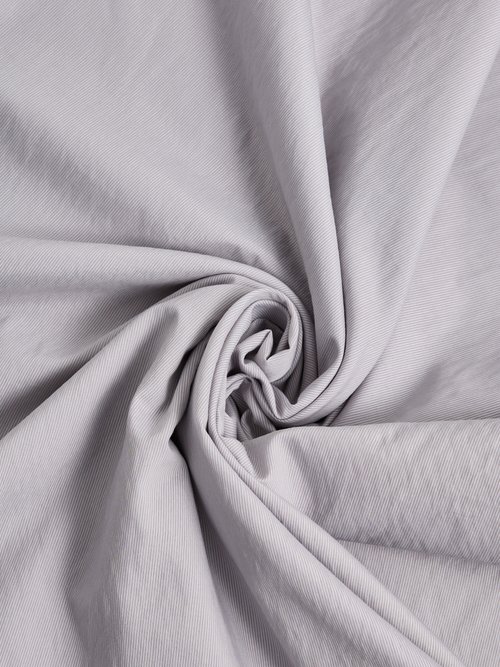 Coupon tissu fin popeline micro rayures 1M BLANC COT142214 FA1