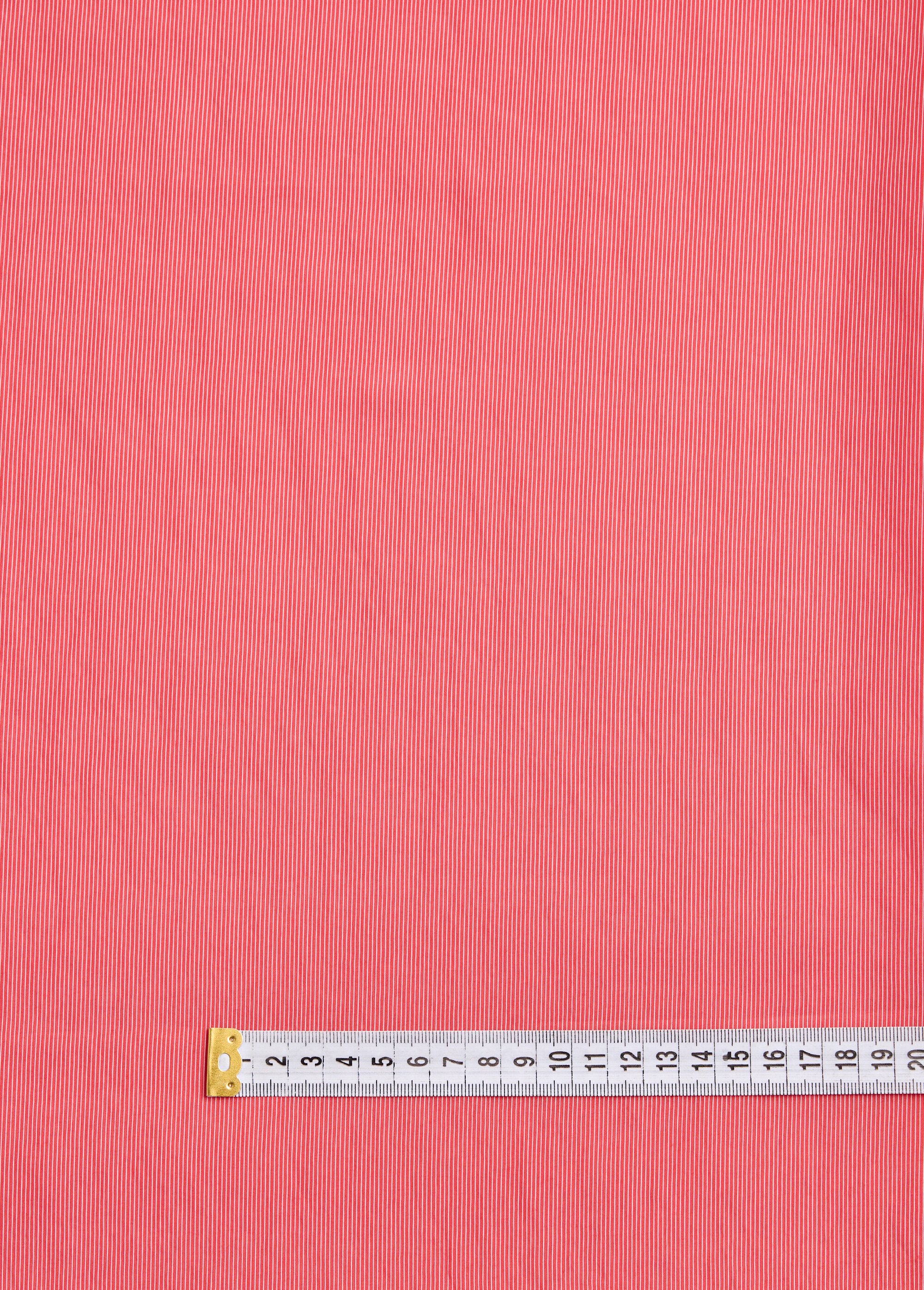 Coupon tissu fin popeline micro rayures 1M