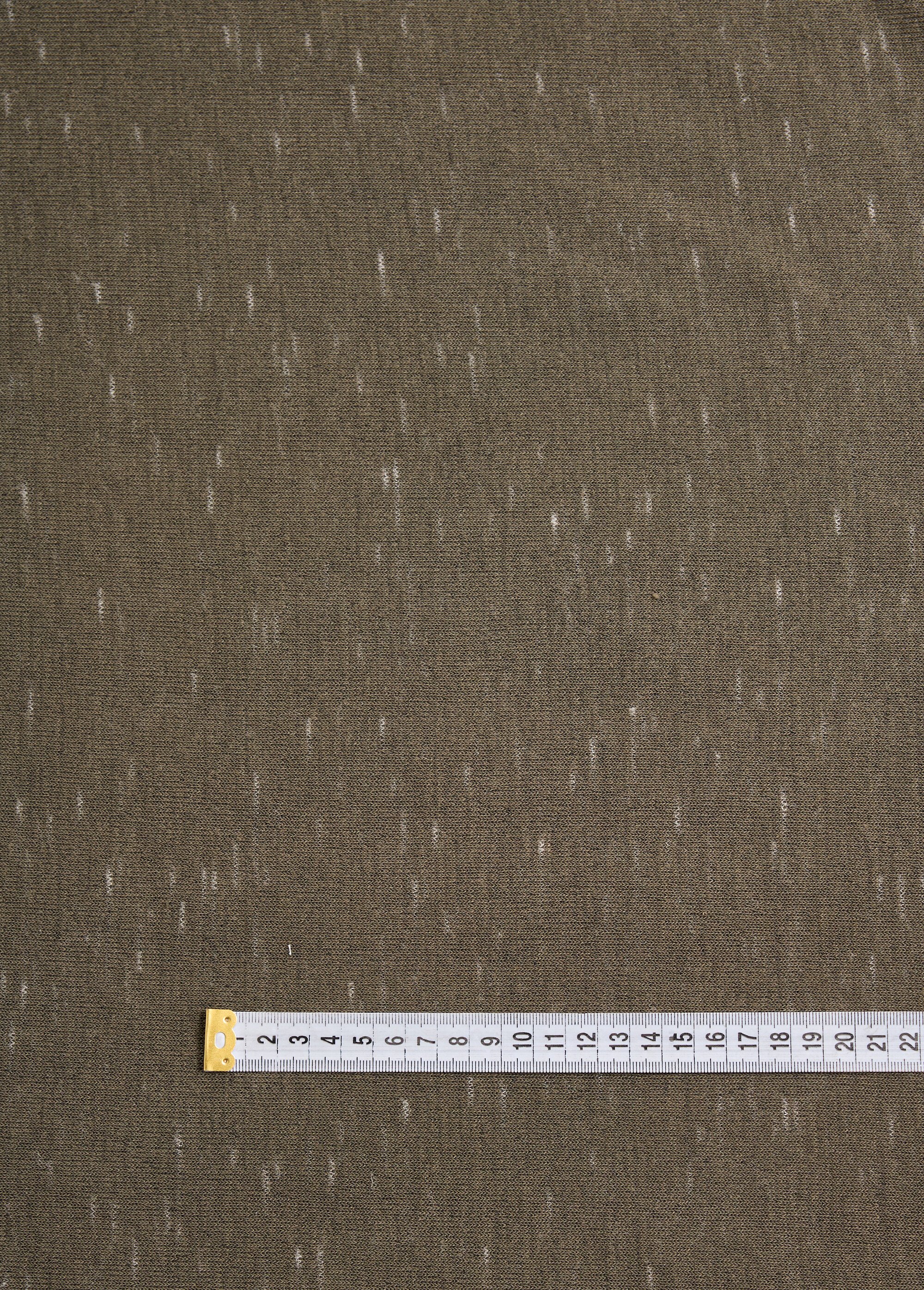 Coupon tissu maille flammée chinée VERT COT128264 DE1