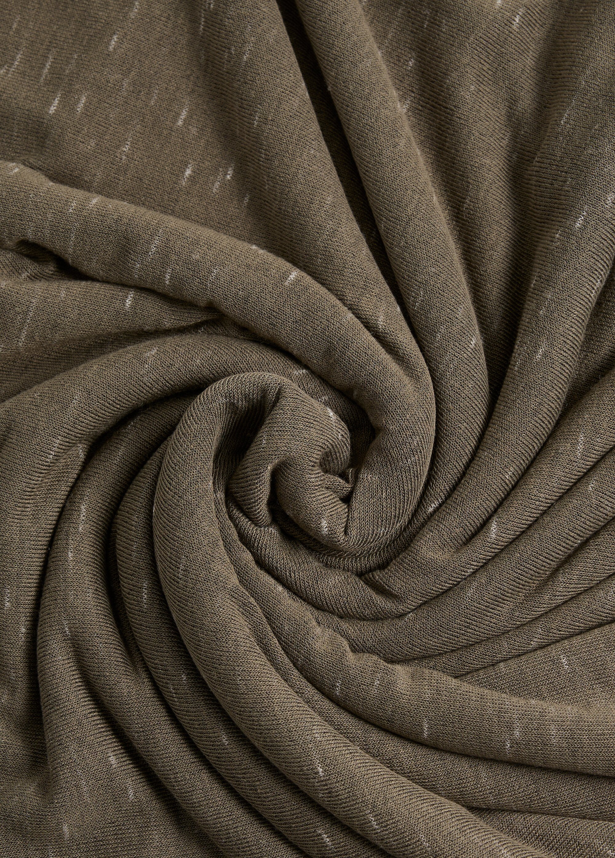 Coupon tissu maille flammée chinée VERT COT128264 FA1