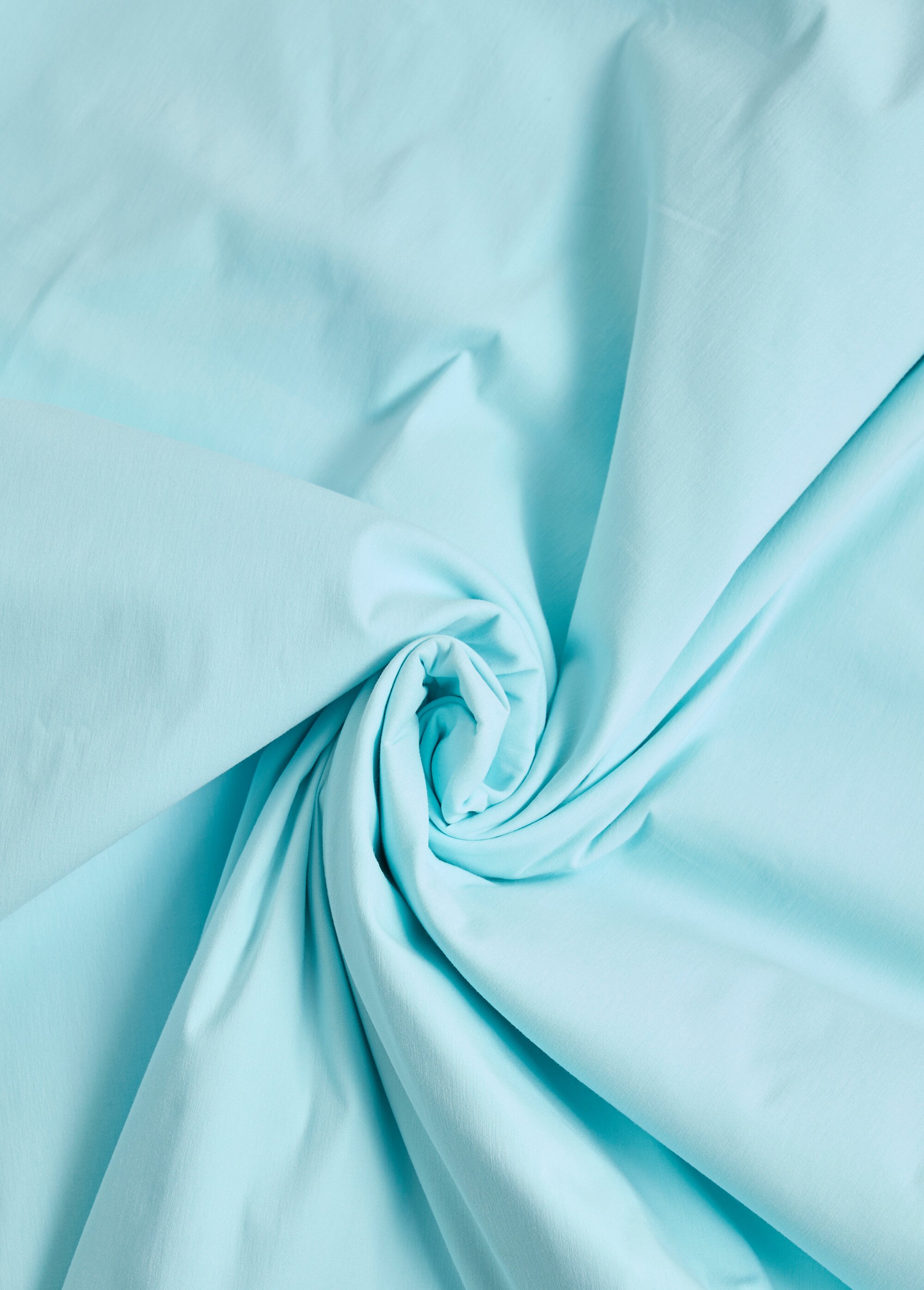 Coupon tissu popeline fine unie, 2A VERT COT149248 FA1