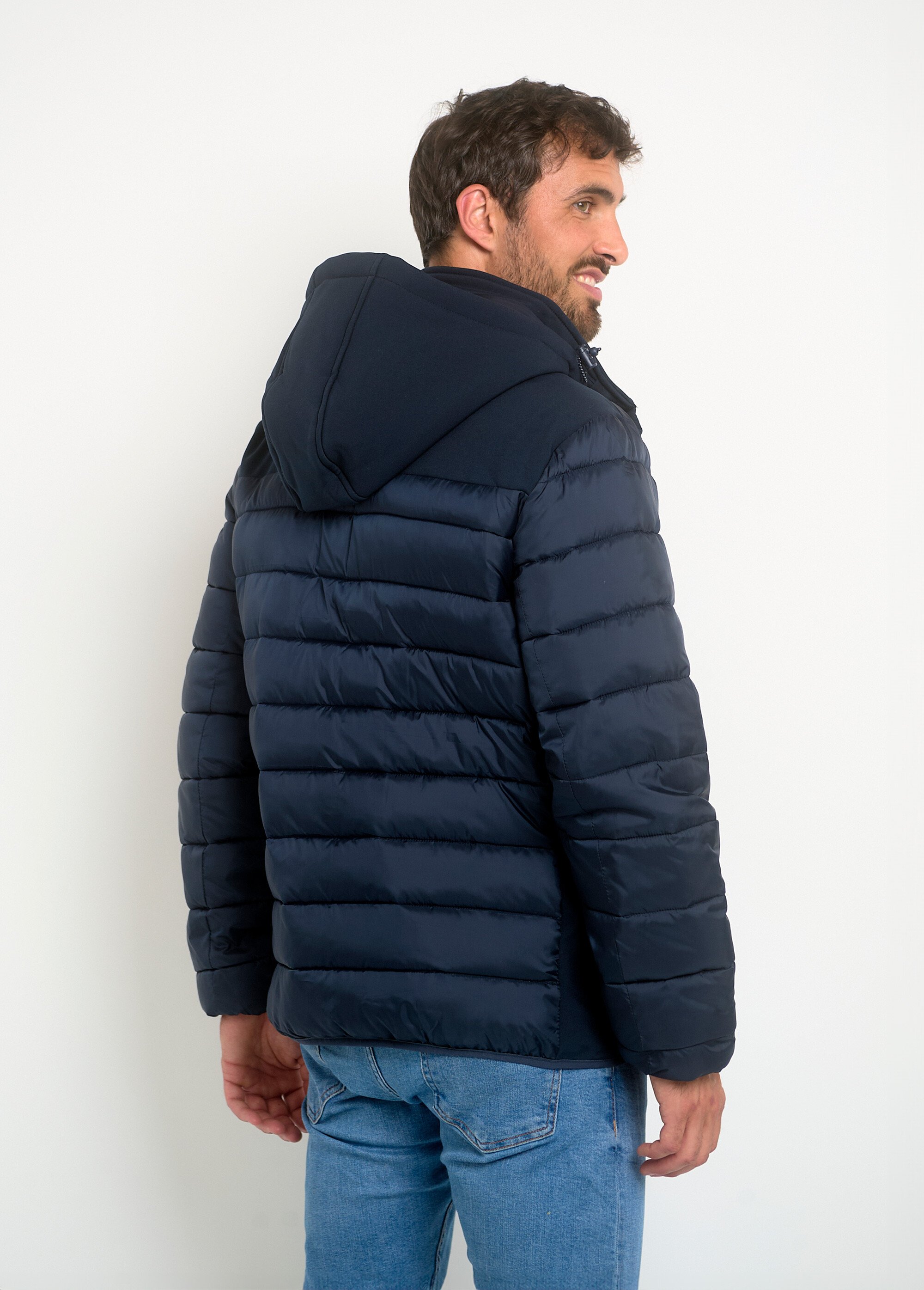 Doudoune chaude zippée à capuche
