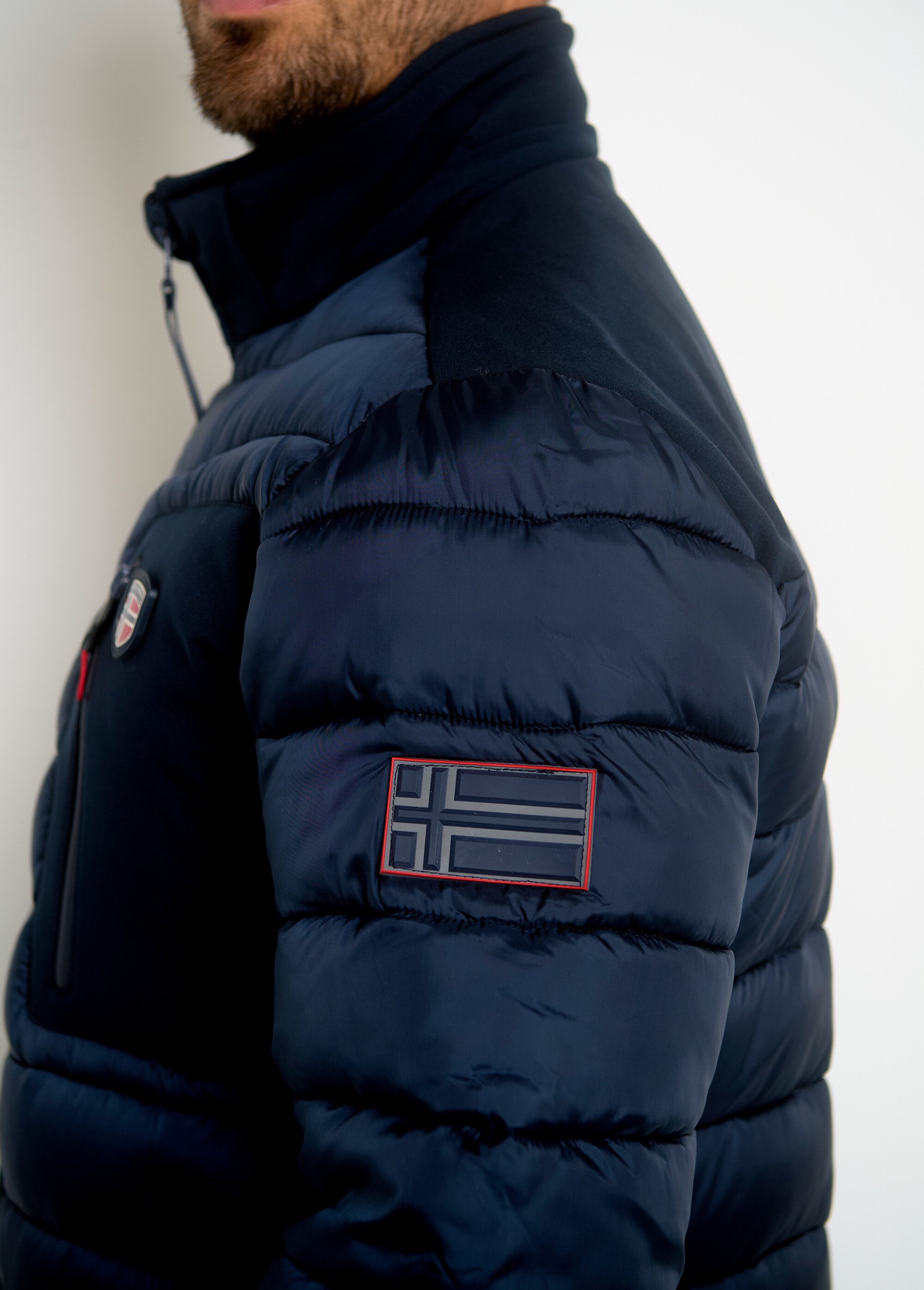 Doudoune chaude zippée à capuche Homme Bleu ARTWW4933H/GNO GA1